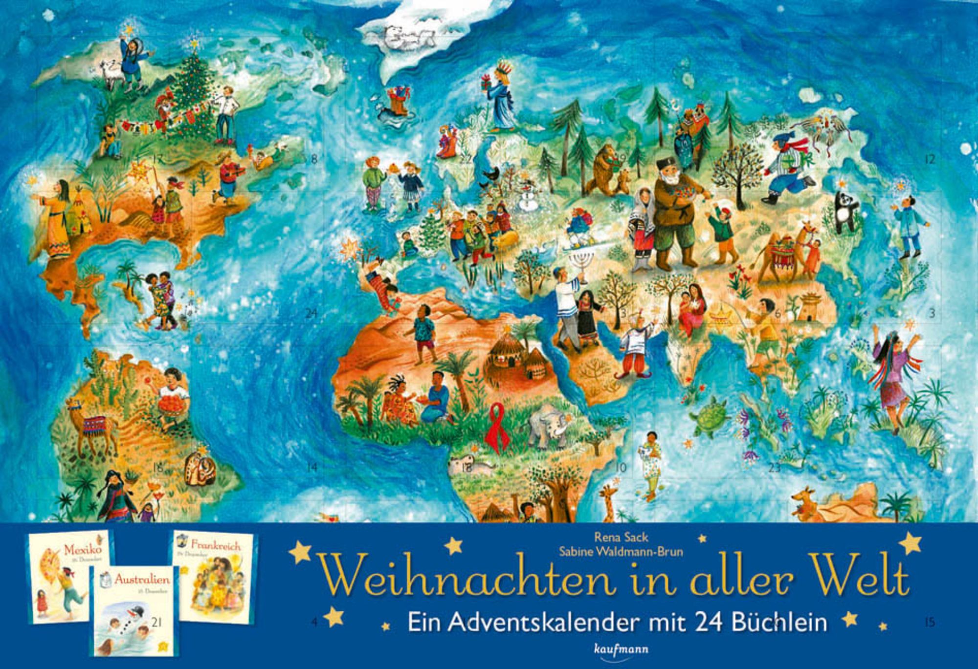 Weihnachten in aller Welt - Ein Adventskalender mit 24 Büchern -  Adventskalender