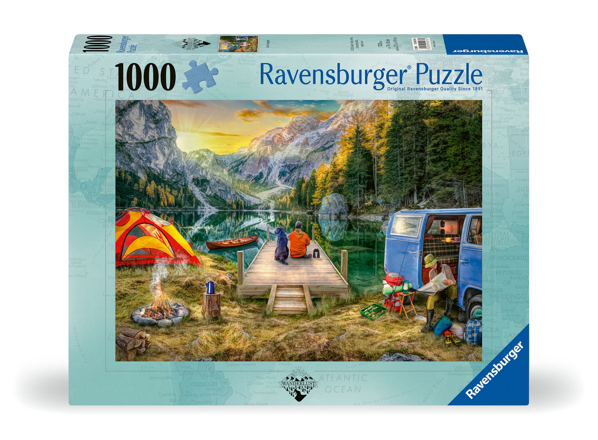 Ravensburger Puzzle 12000076 - Calm Campsite - 1000 Teile Puzzle für