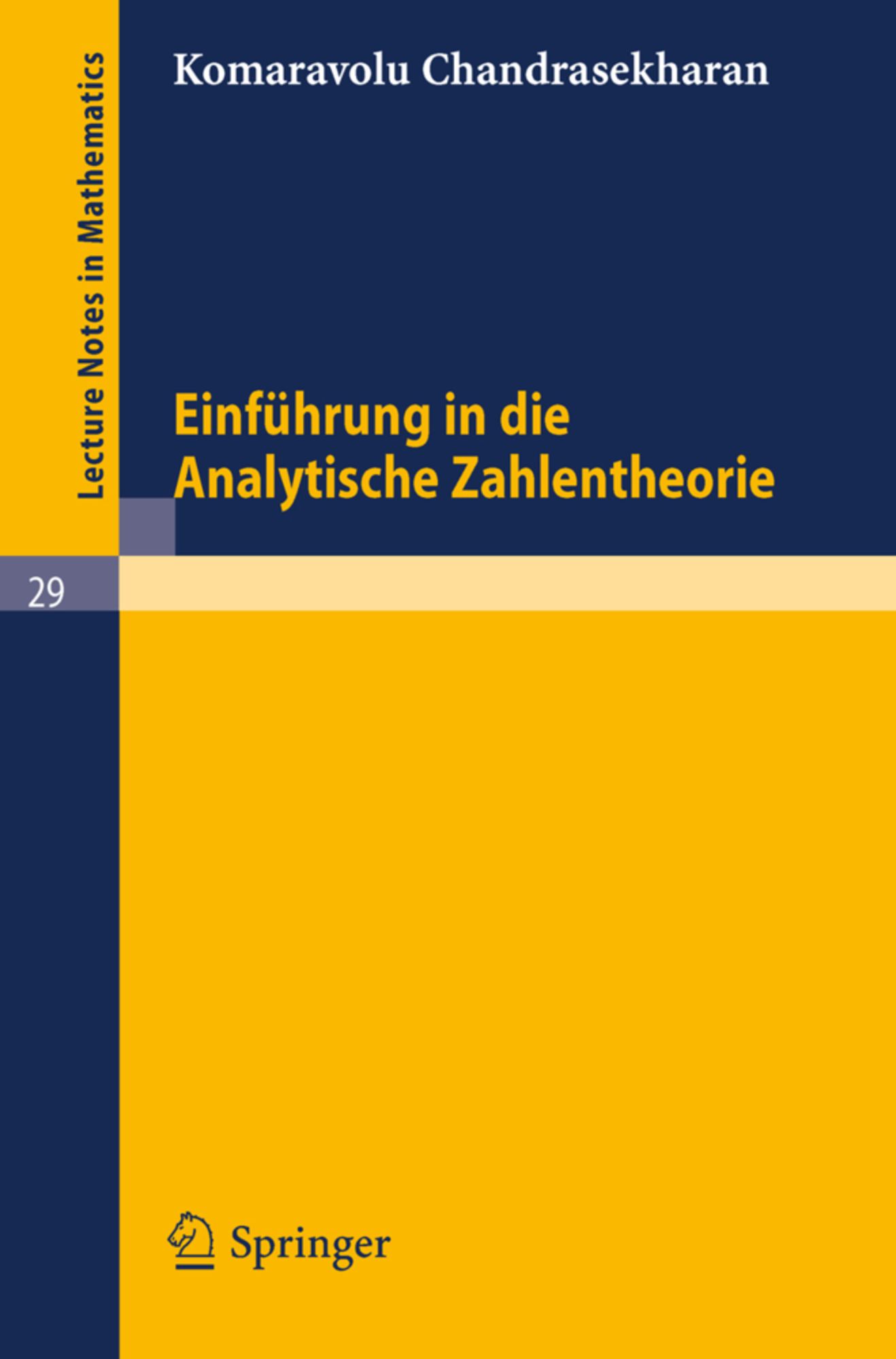 Einführung in die Analytische Zahlentheorie' von 'Komaravolu