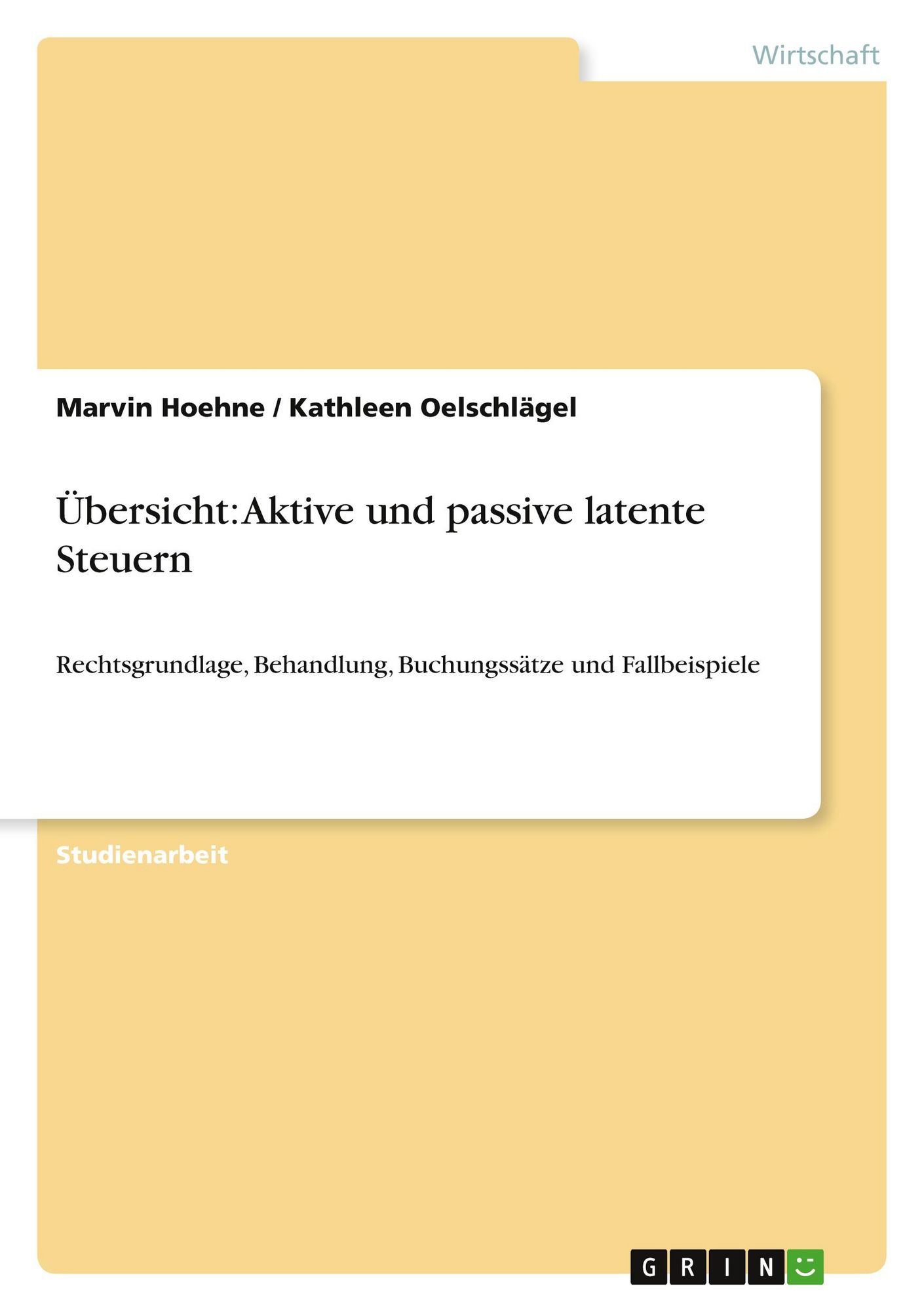 Aktive Und Passive Latente Steuern "Übersicht: Aktive und passive latente Steuern" online kaufen