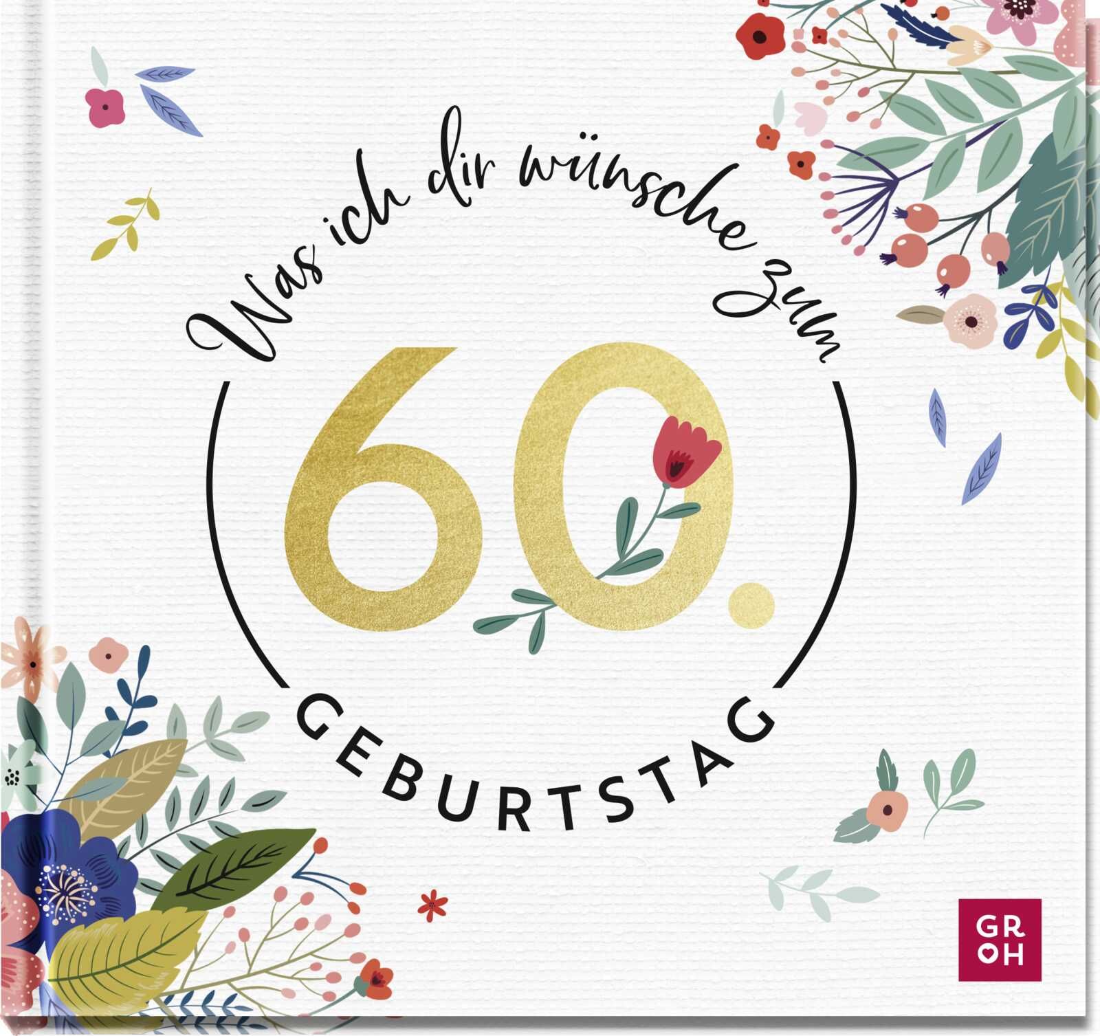 Glückwunschkarte Zum 60. Geburtstag Für Die Ehefrau 'For My Wonderful Wife You're 60 Today' – Inkl. Umschlag
