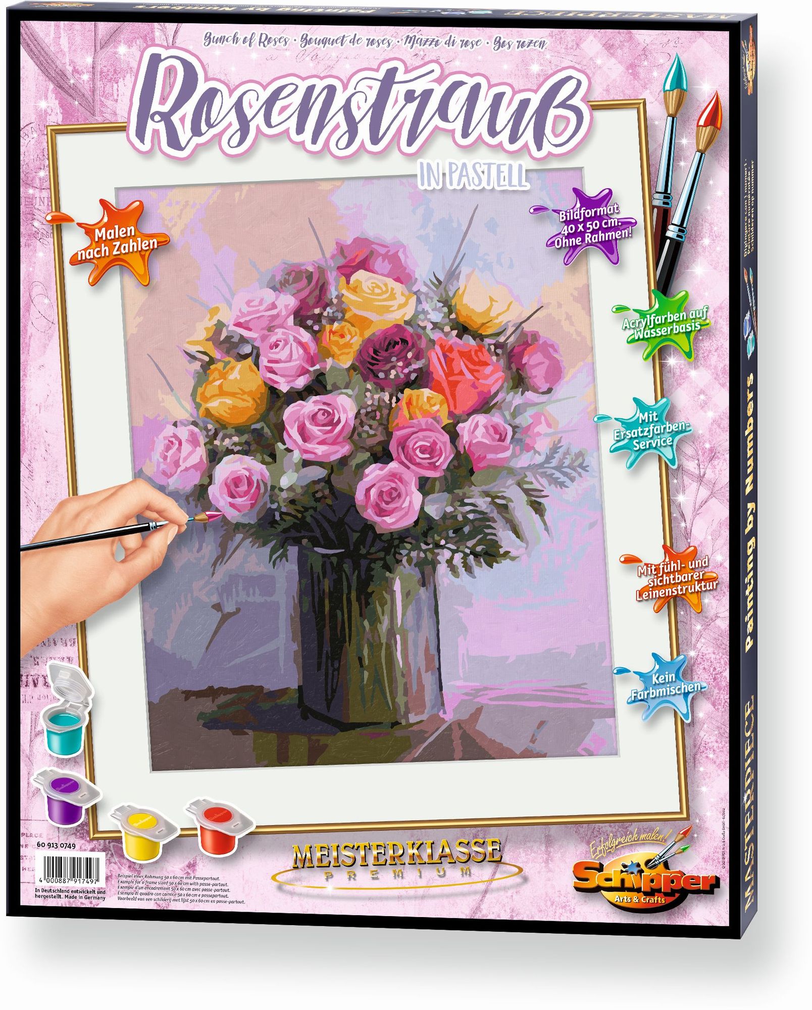 Rosentrauß - - Premium - kaufen Pastell\' Spielwaren in Meisterklasse Schipper Malen-nach-Zahlen
