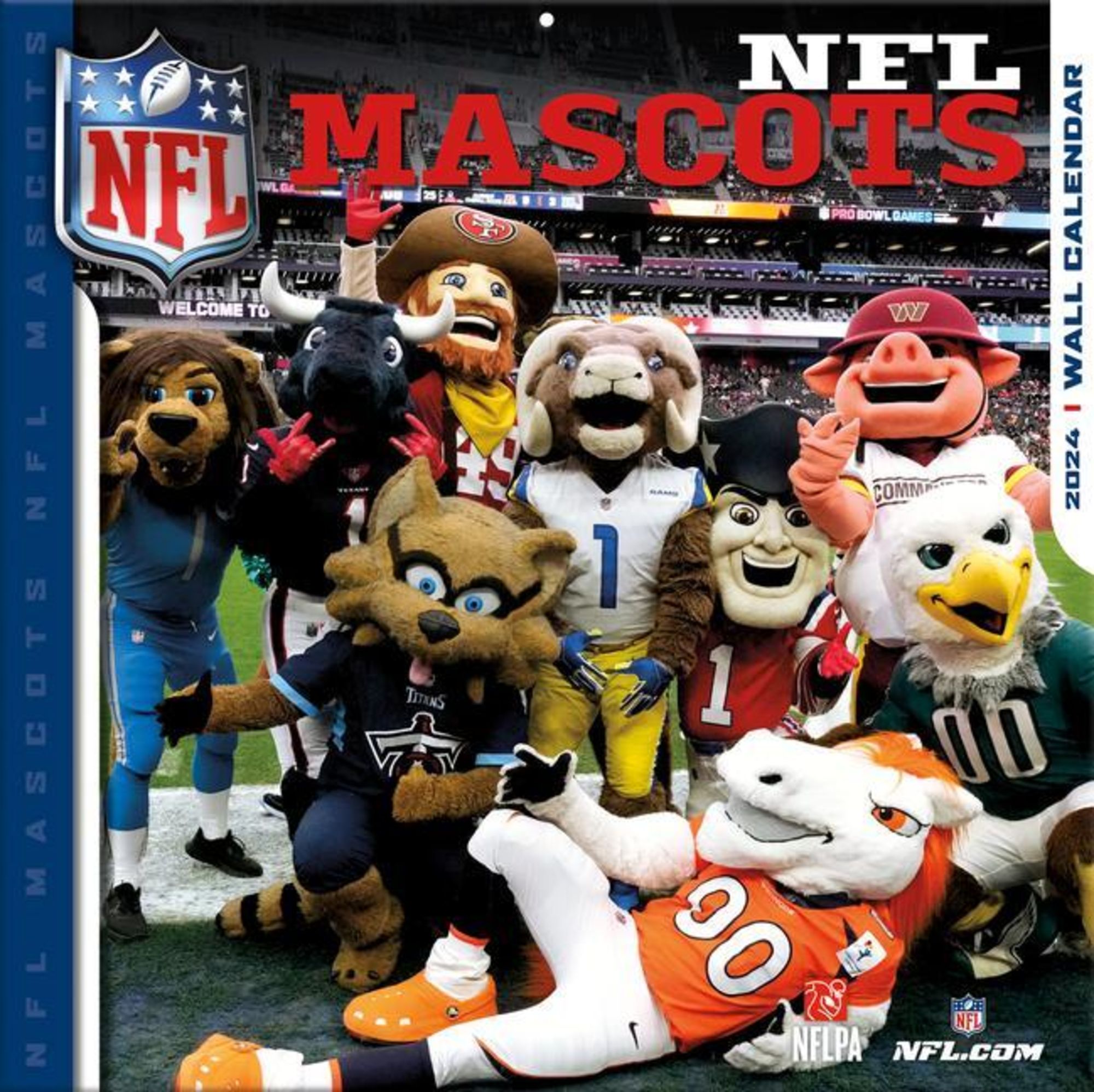 'NFL Mascots 2024 12x12 Wall Calendar' 'Englische Bücher'