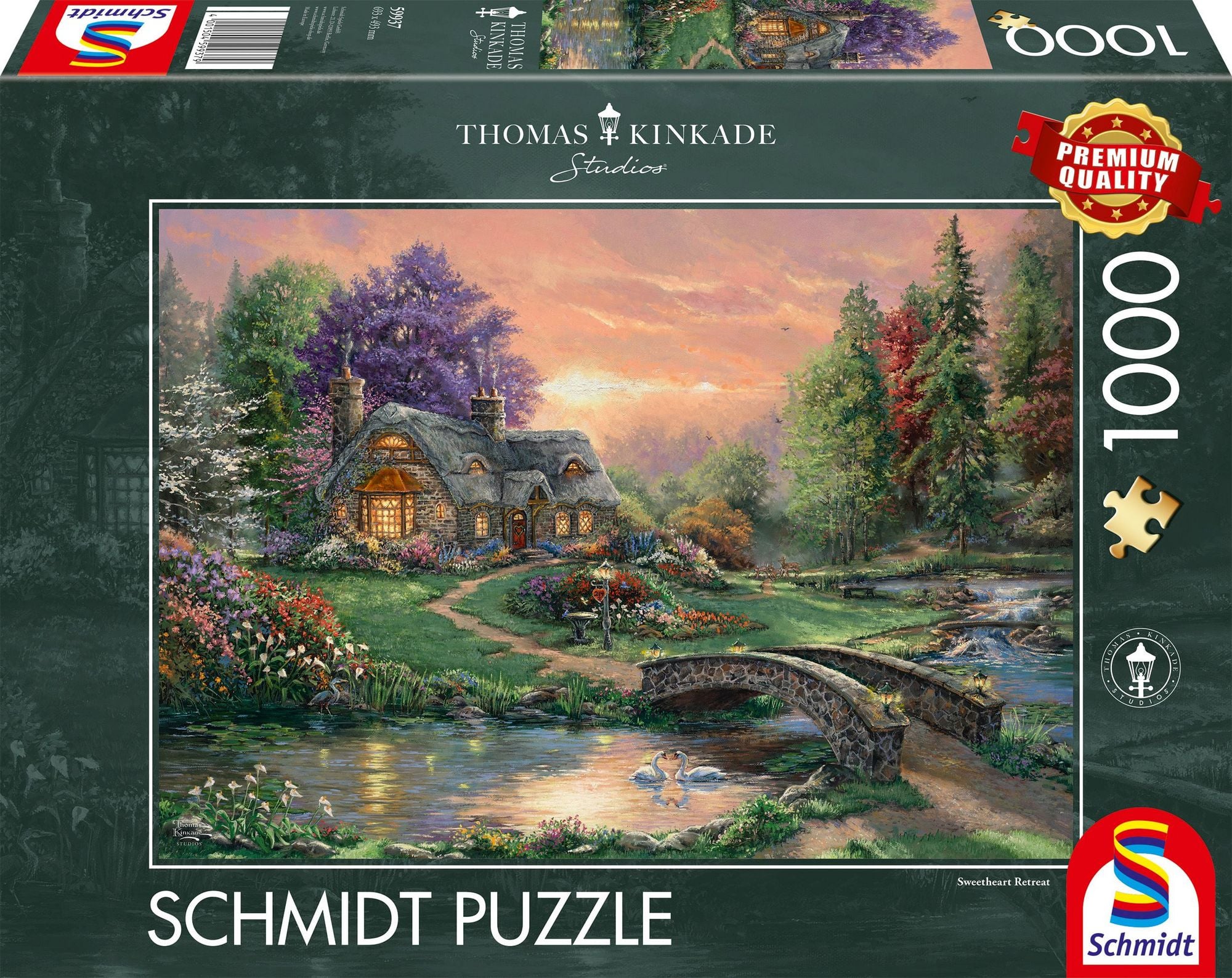 MyPuzzle Weekend Retreat – Premium 1000 Teile Puzzle, Ruhige Seenlandschaft, In Den USA Hergestellt, Mit Referenzposter