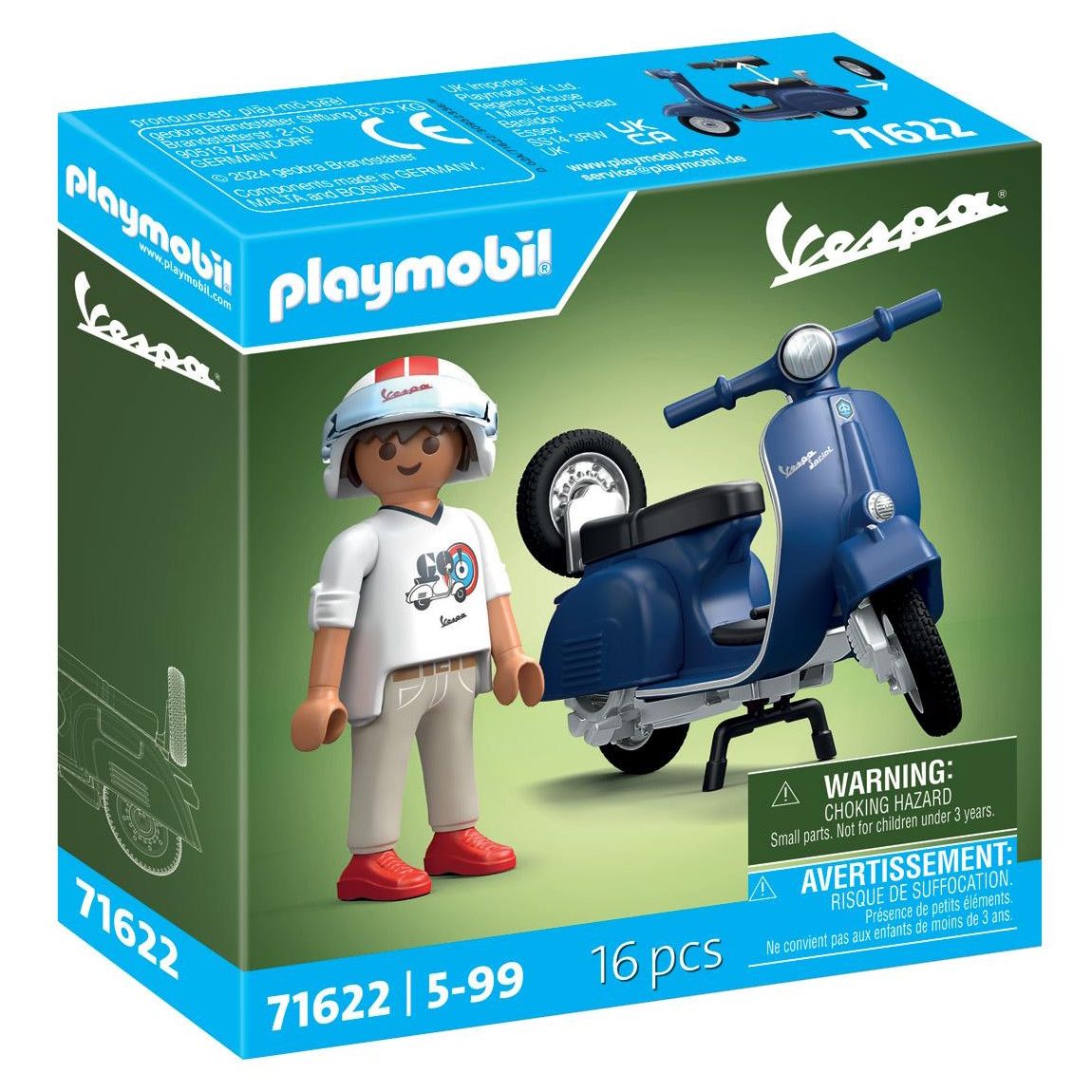 spielzeug vespa roller PLAYMOBIL - Vespa 150 Sprint Veloce, Blau kaufen - Spielwaren | Thalia