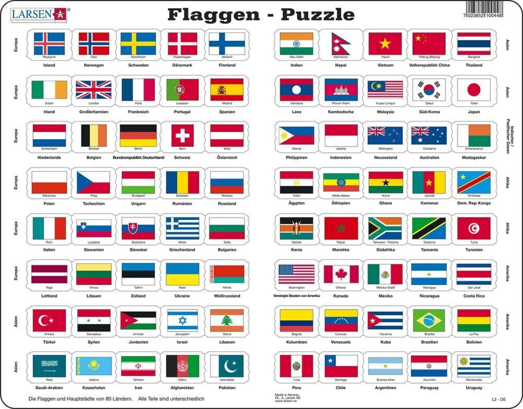 Flaggen (Kinderpuzzle)' kaufen - Spielwaren