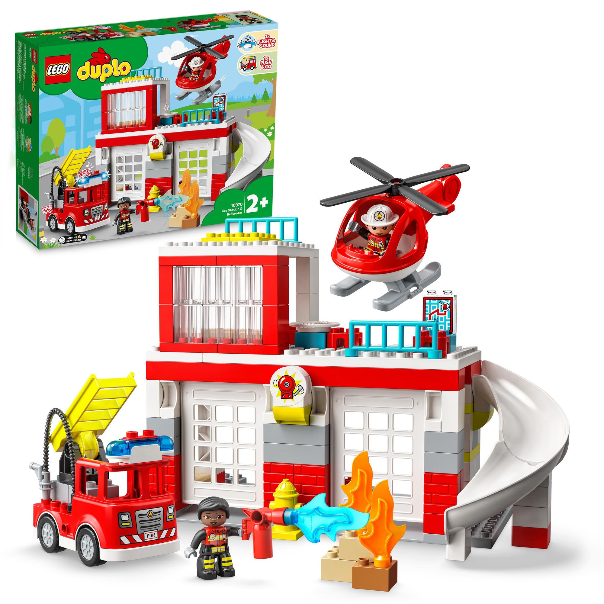 Lego Duplo Sirene Blaulicht Martinshorn Polizei Feuerwehr