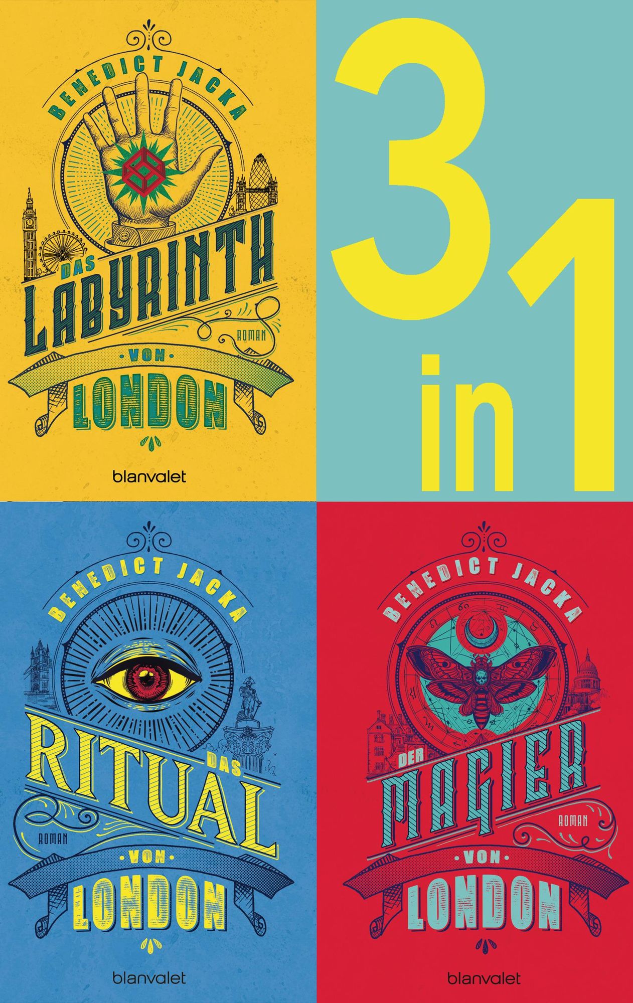 Die Alex VerusReihe Band 13 Das Labyrinth von London / Das Ritual von London / Der Magier