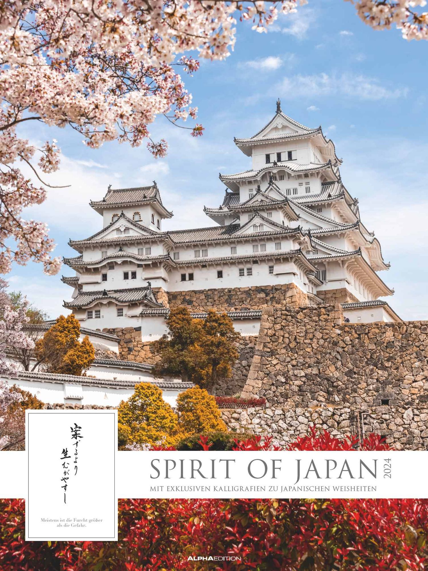 Spirit of Japan 2024 - Bildkalender XXL 48x64 cm - mit japanischer  Kalligraphie, inkl. Übersetzung - Landschaftskalender - Wandkalender -  Wandplaner' - 'Wandkalender