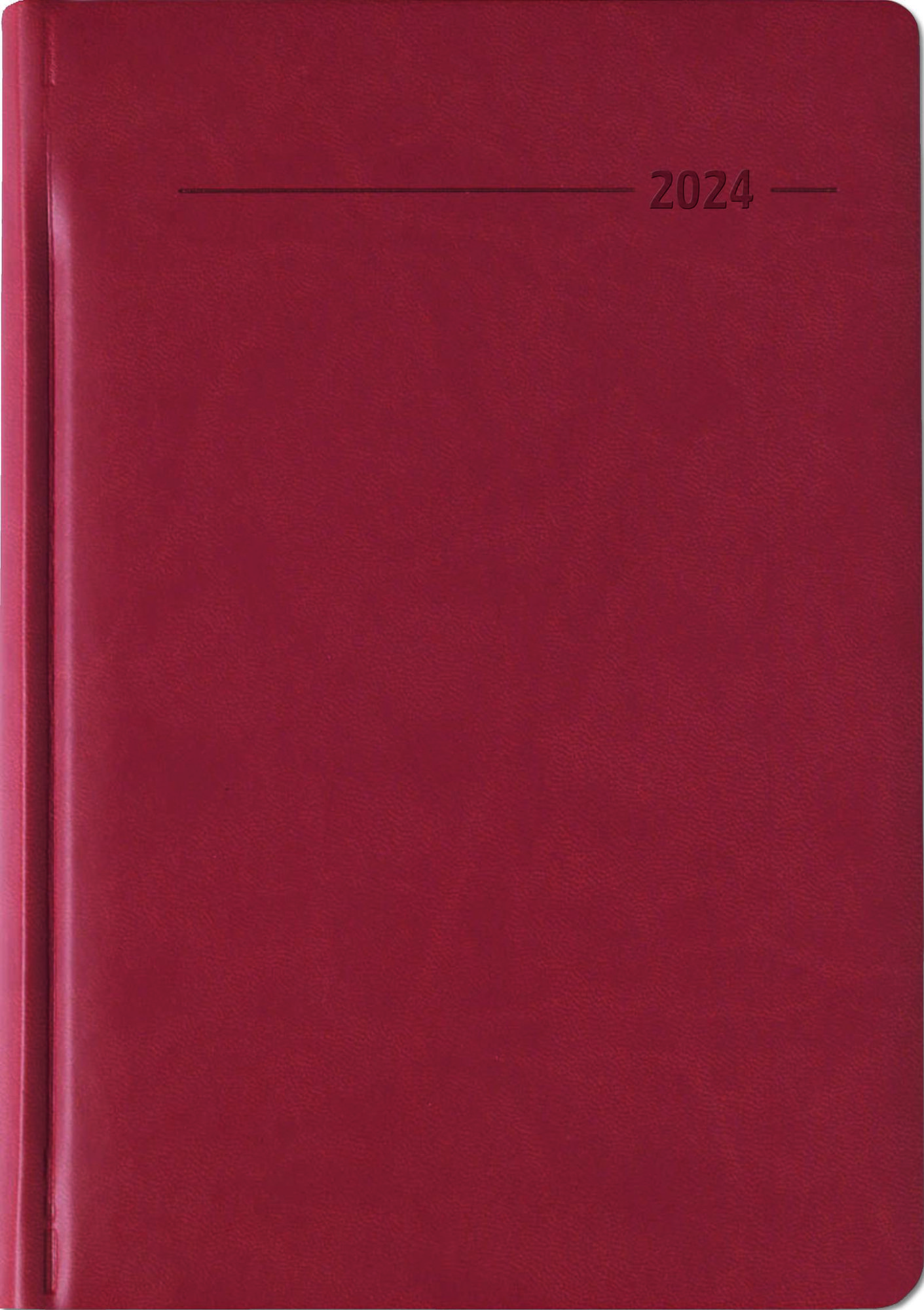 Buchkalender Tucson rot 2024 - Büro-Kalender A5 - Cheftimer - 1 Tag 1 Seite  - 416 Seiten - Tucson-Einband - Alpha Edition' - 'Buchkalender &  Taschenkalender