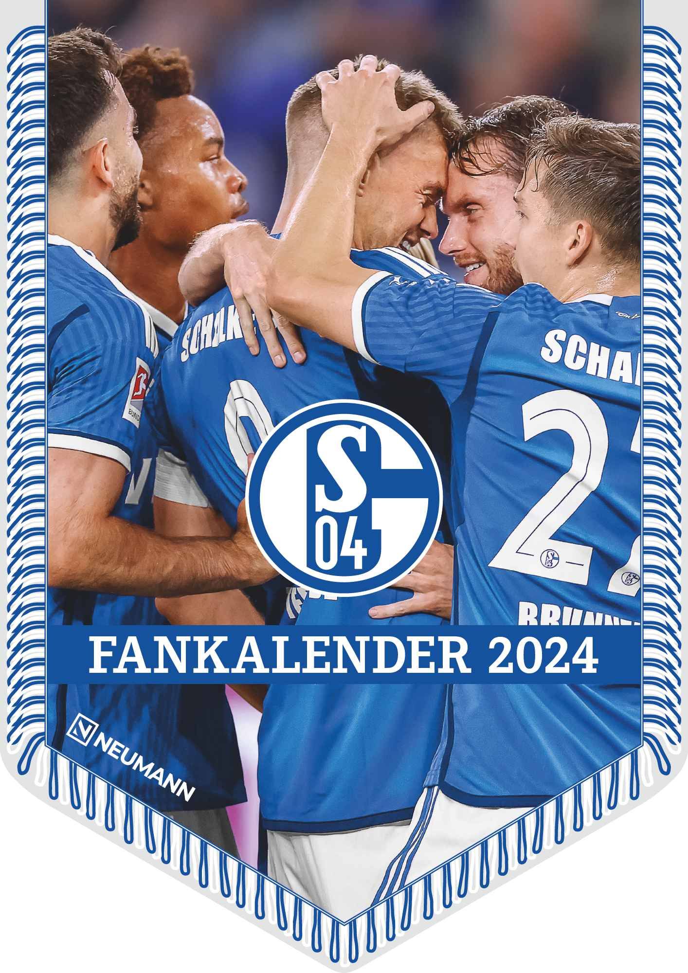 FC Schalke 04 2024 - Bannerkalender - Fan-Kalender - Fußball