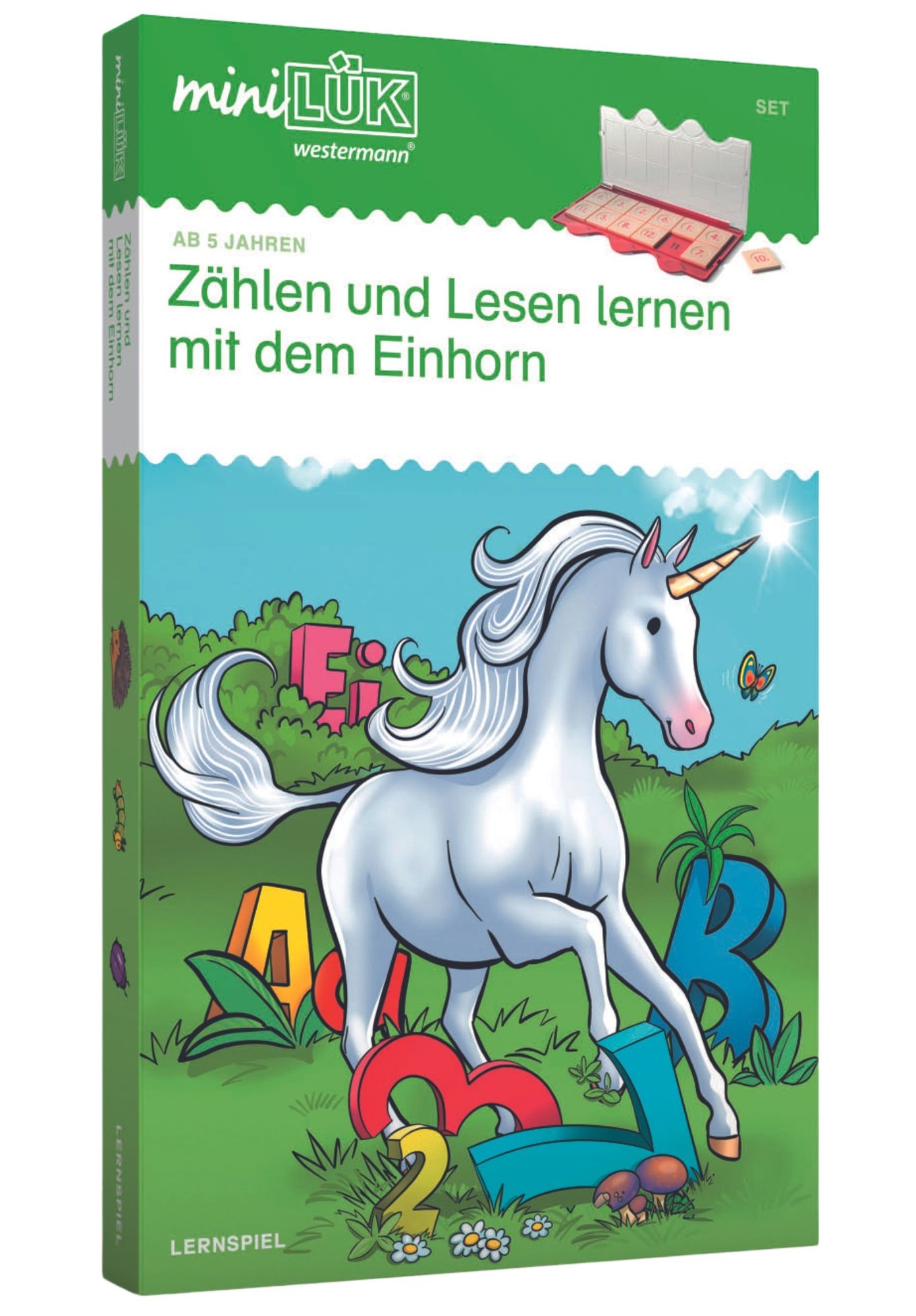 MiniLÜK - Set Zählen und lesen lernen mit dem Einhorn ab 5 Jahren' - '1.  Klasse' Schulbuch - '978-3-8377-9070-2