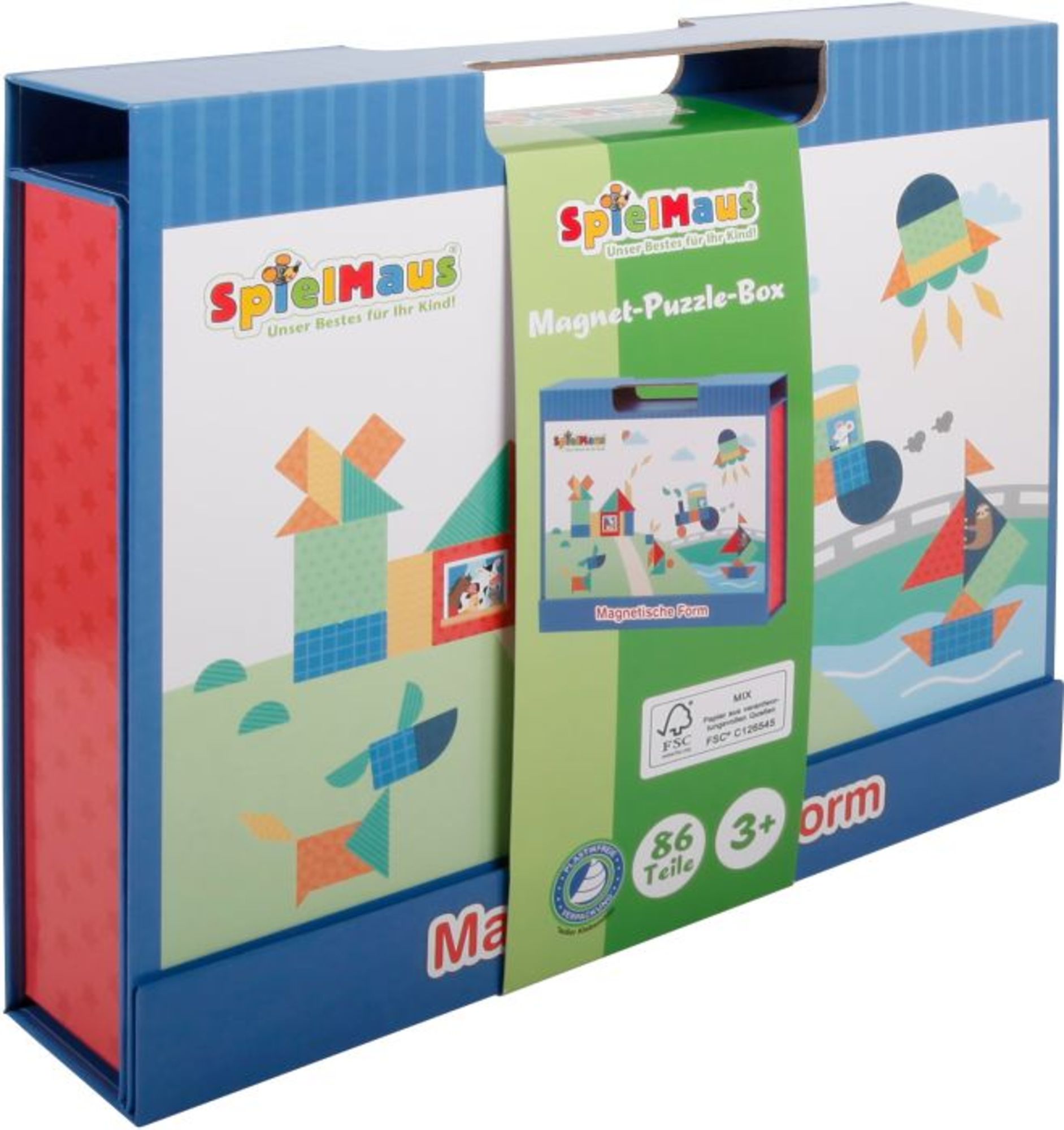 SpielMaus Holz Magnet Puzzle-Box 86 Teile' kaufen - Spielwaren