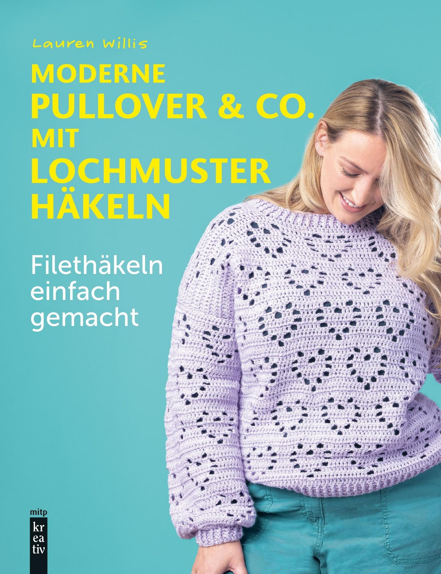 Moderne Pullover mit Lochmuster häkeln
