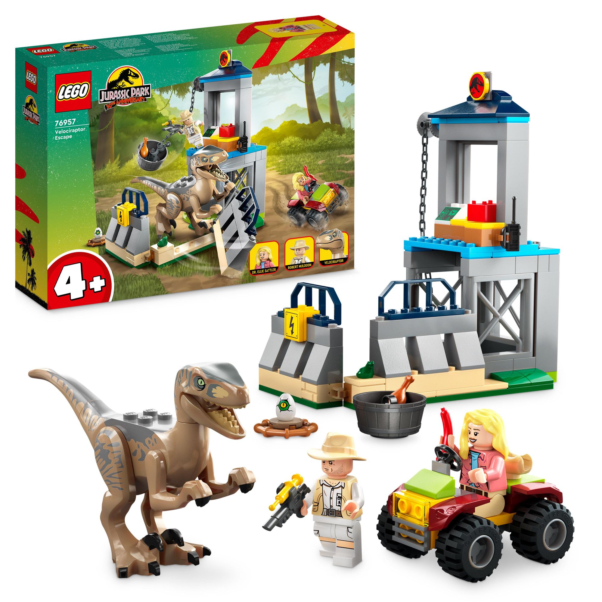 LEGO Jurassic Park 76957 Flucht des Velociraptors, Dinosaurier Spielzeug'  kaufen - Spielwaren