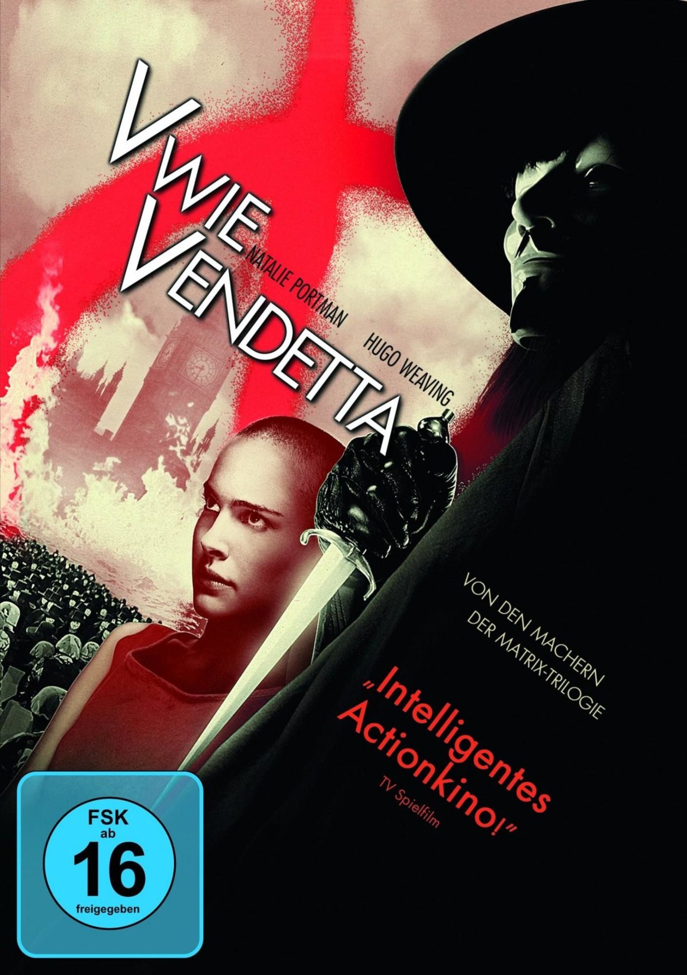 Dvd . V de Vingança . Natalie Portman . Hugo Weaving . Warner Bros .  Original em Bom Estado, Filme e Série Warner Bros Usado 75540631
