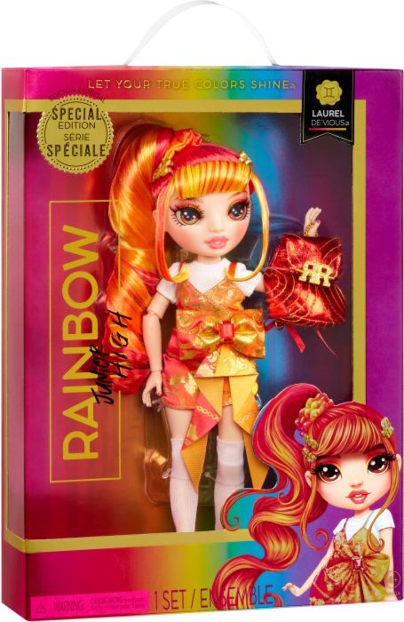 Rainbow High poupée junior Laurel De'Vious orange - La Grande Récré