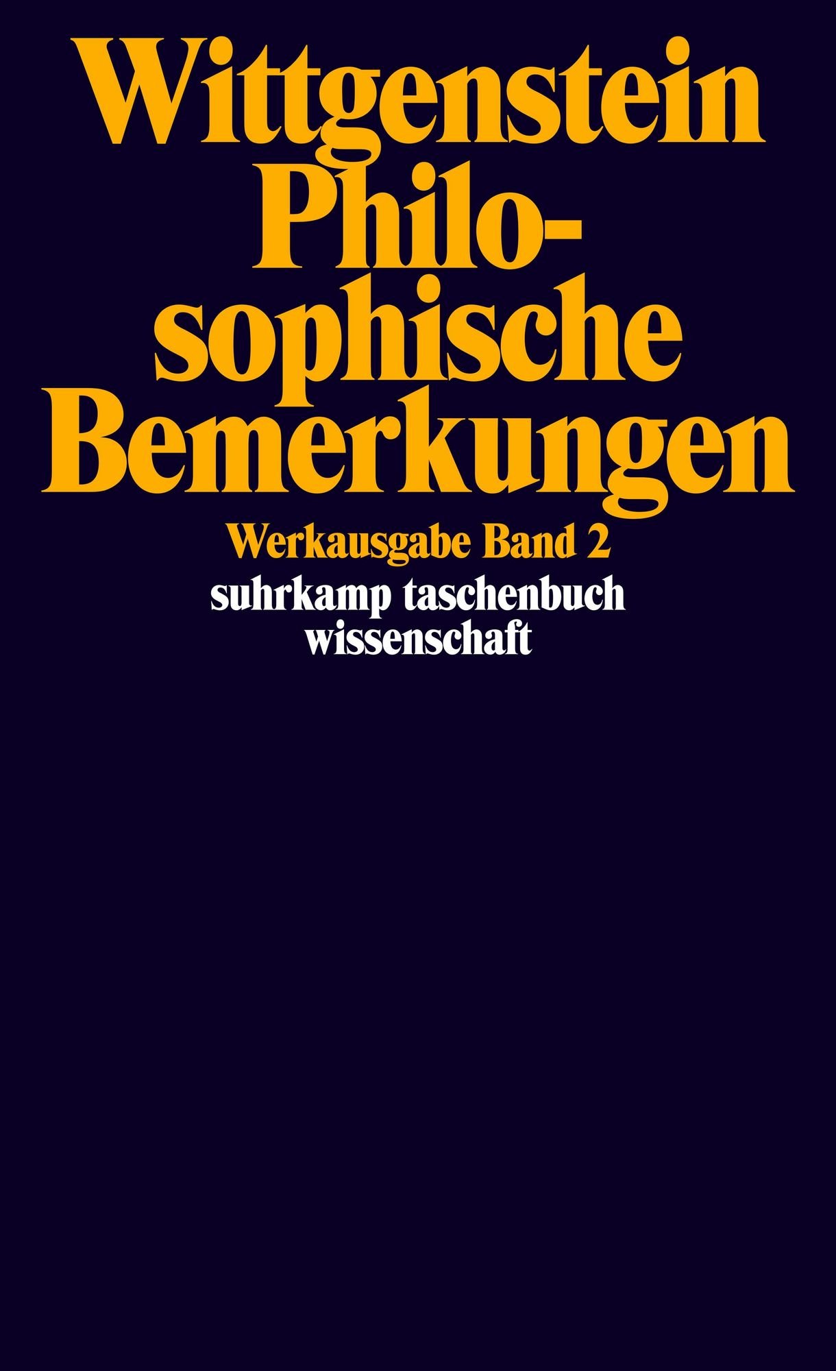 Wittgenstein Werkausgabe in 8 Baenden