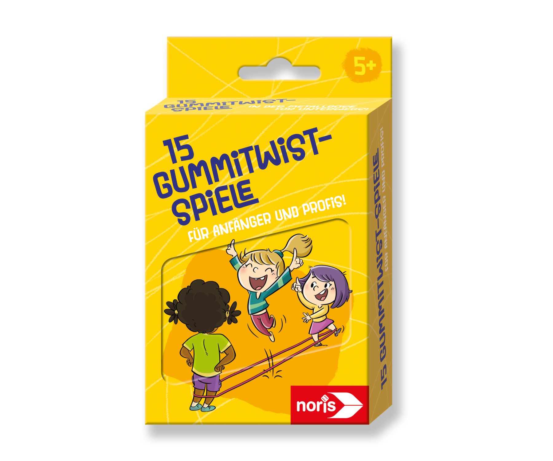 SES Creative 02248 – Jump! Animals – Gummitwist-Spiel Mit Spinner & Tierkarten – Für Kinder Ab 3 Jahren – Fördert Bewegung, Koordination & Spaß An Der Frischen Luft