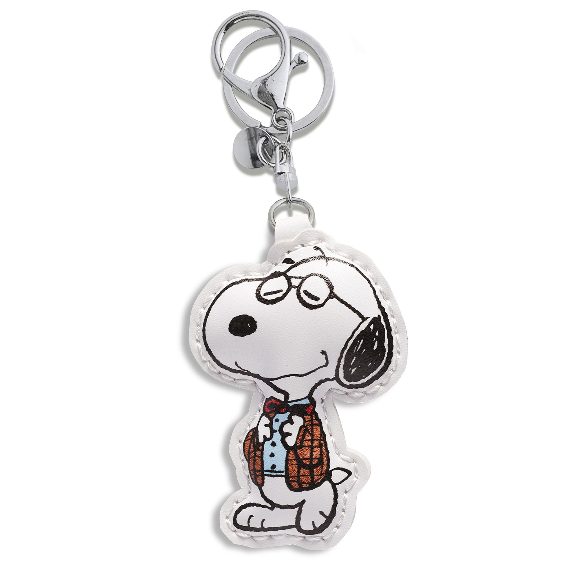 Peanuts Snoopy BFF Schlüsselanhänger-Set, Weiß, Gelb und Silber