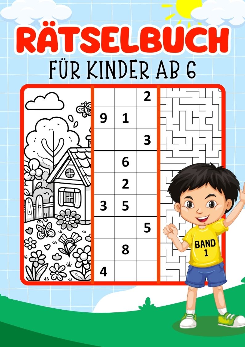 'Rätselbuch für Kinder - Band 1' von 'Kindery Verlag' - Buch - '978-3