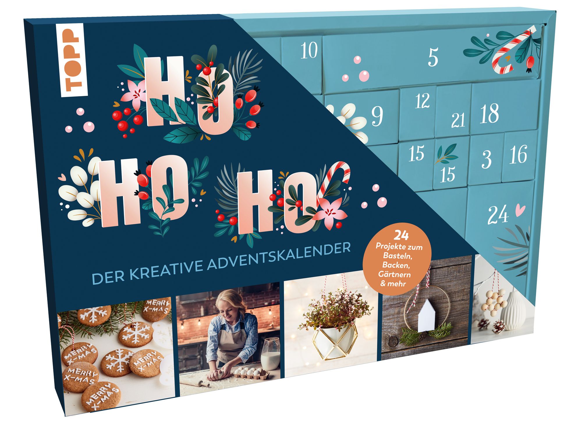 Ho Ho Ho Der kreative Adventskalender. 24 Projekte zum Basteln