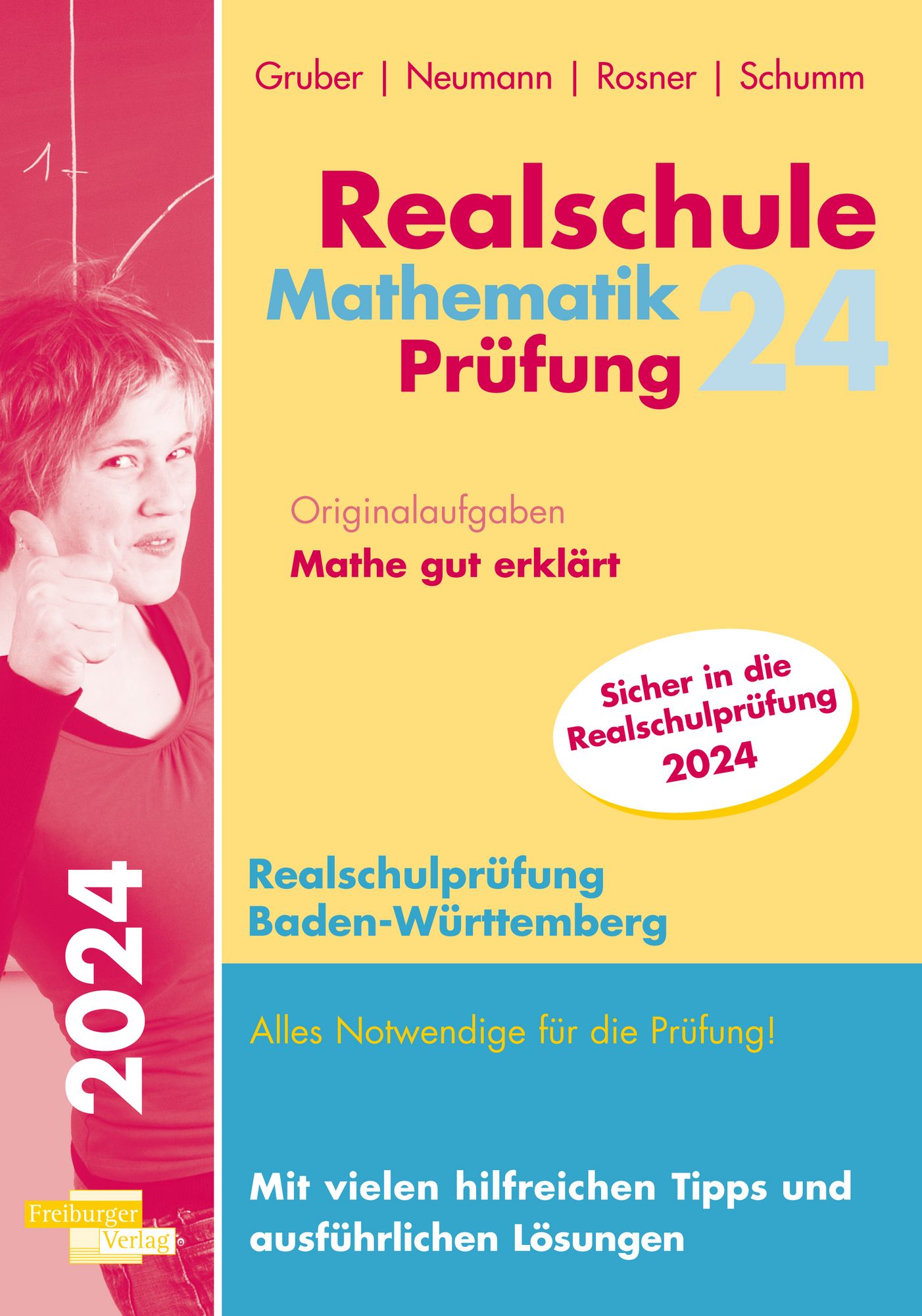  'Realschule Mathematik-Prüfung 2024 Originalaufgaben Mathe gut erklärt 
