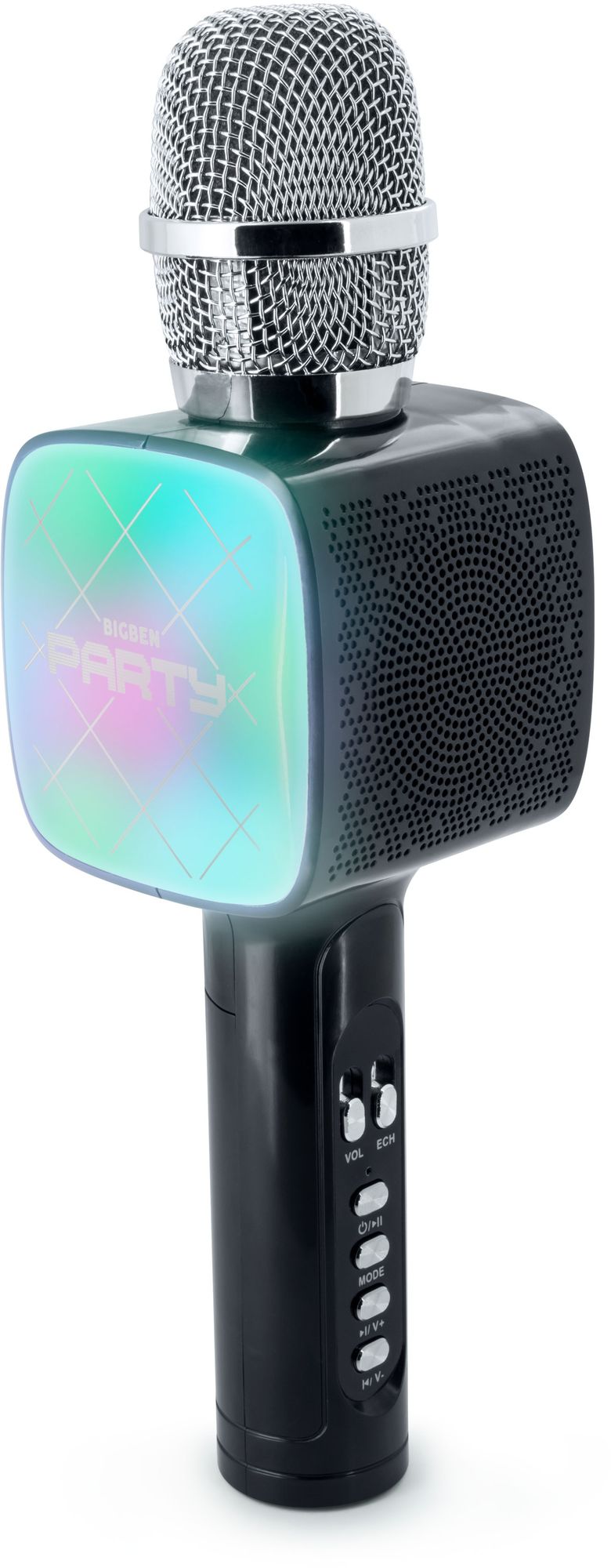Bigben - PARTY BTMIC - Wireless Microphone + Speaker with Light Effects -  black online bestellen