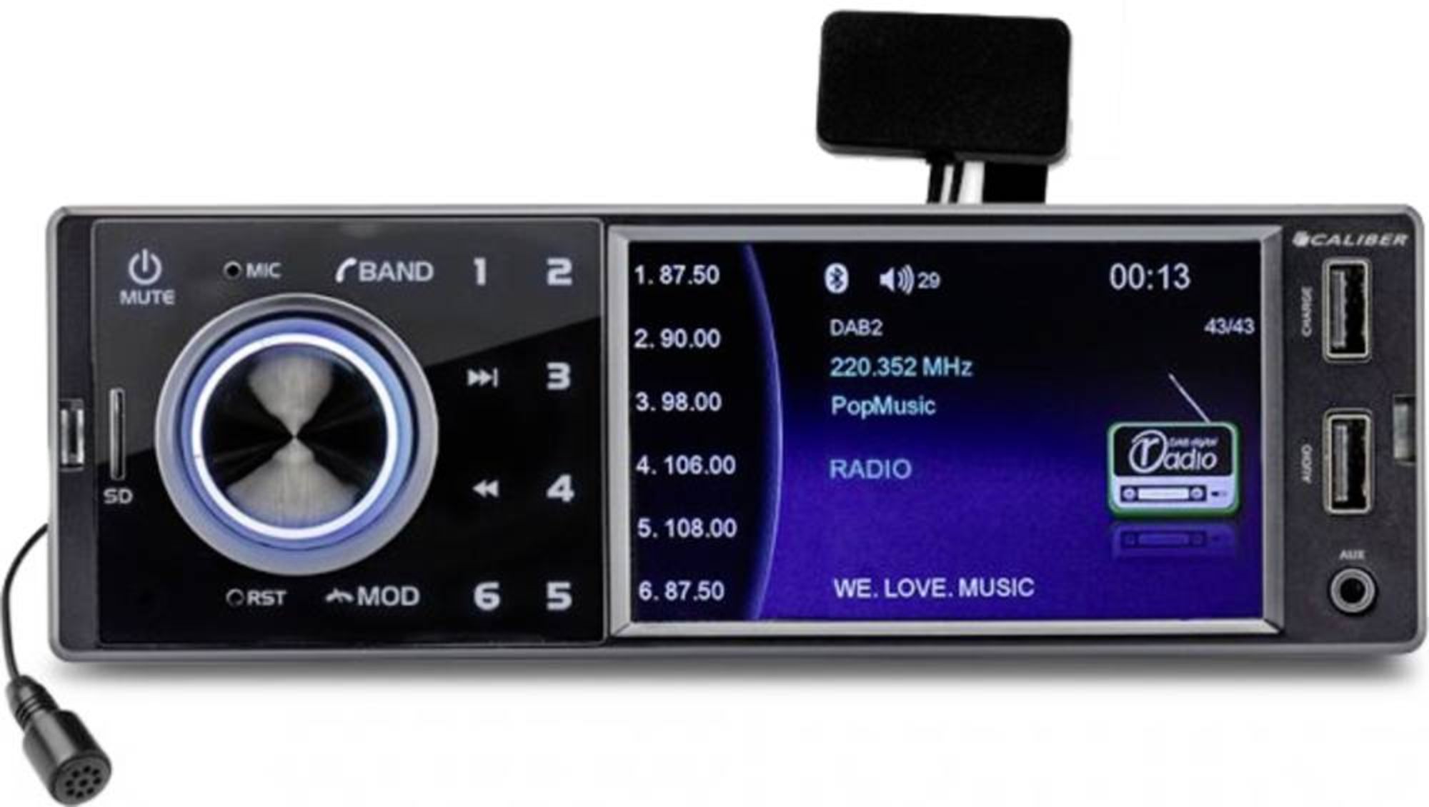 Caliber RMD402DAB-BT Autoradio DAB+ Tuner, Bluetooth®-Freisprecheinrichtung  online bestellen