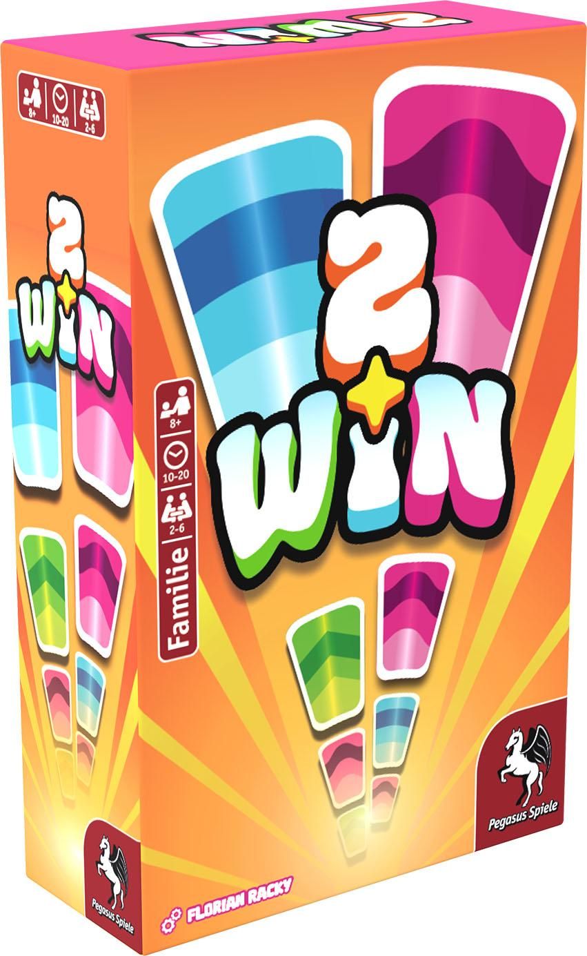 2 Win Kartenspiel Von Pegasus – Schnelles Zahlenspiel, Für Familien Und Erwachsene