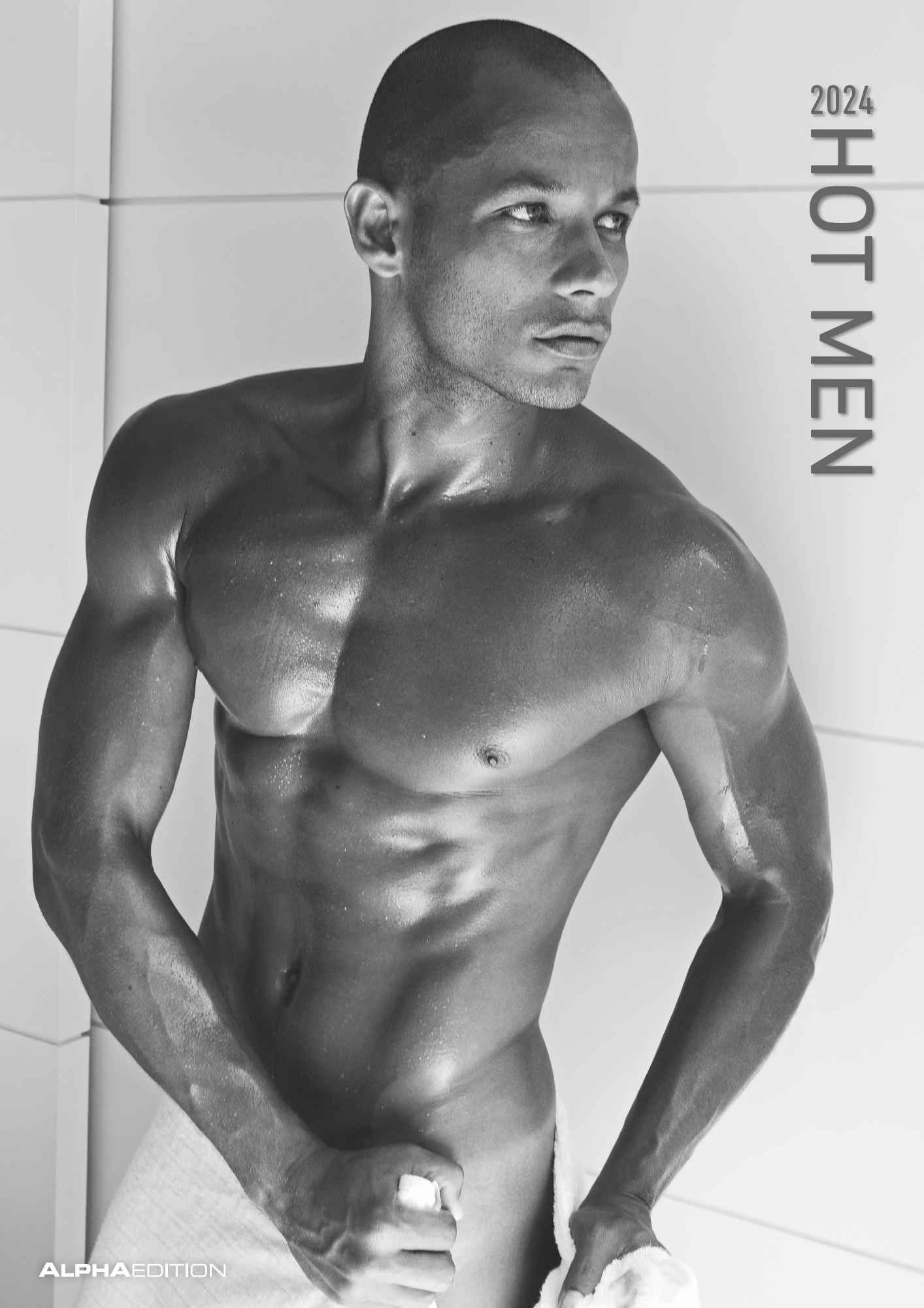 Hot Men 2024 - Bildkalender 29,7x42 cm - Männer - erotischer Kalender -  hochwertiger Erotikkalender - schwarz-weiß - Wandplaner - Wandkalender' - ' Wandkalender