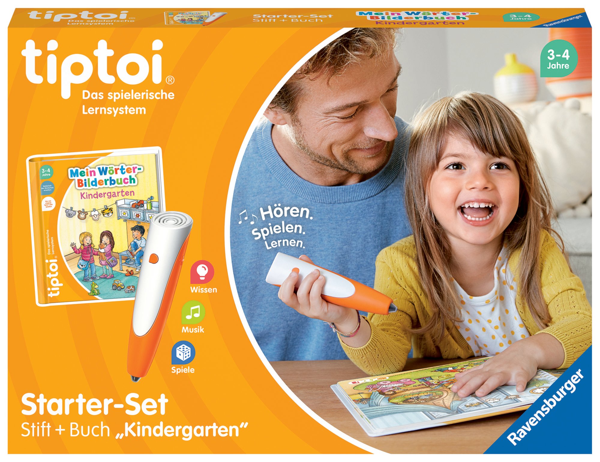 Ravensburger 00113 - tiptoi® Starter-Set, Stift + Buch Wörter-Bilderbuch  Kindergarten, Lernsystem' kaufen - Spielwaren