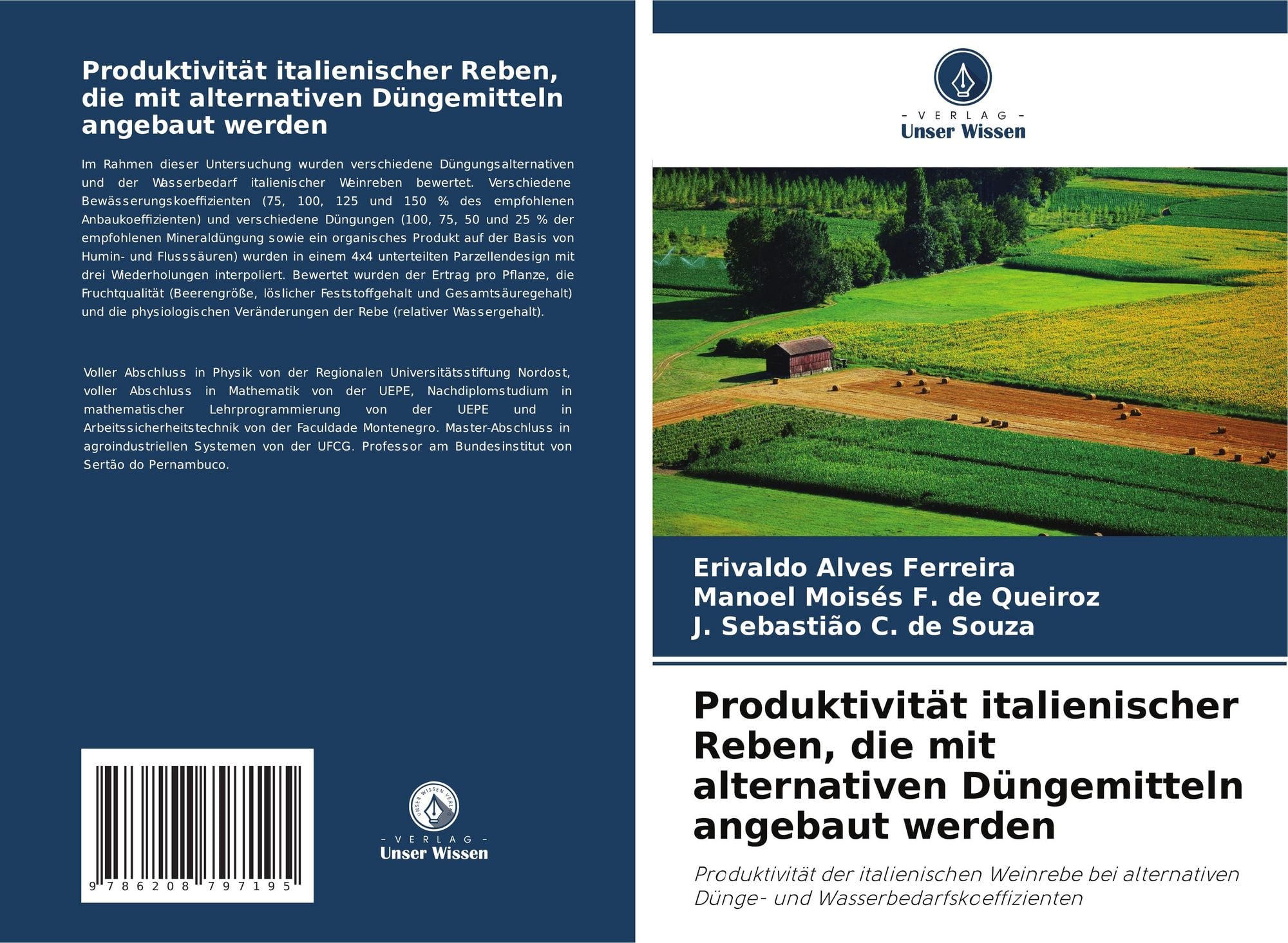 Produktivitt italienischer Reben, die mit alternativen Dngemitteln  angebaut werden" online kaufen