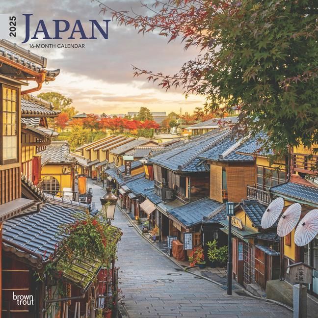Japan 2025 12 X 24 Inch Monthly Square Wall Calendar Plastic-Free ...