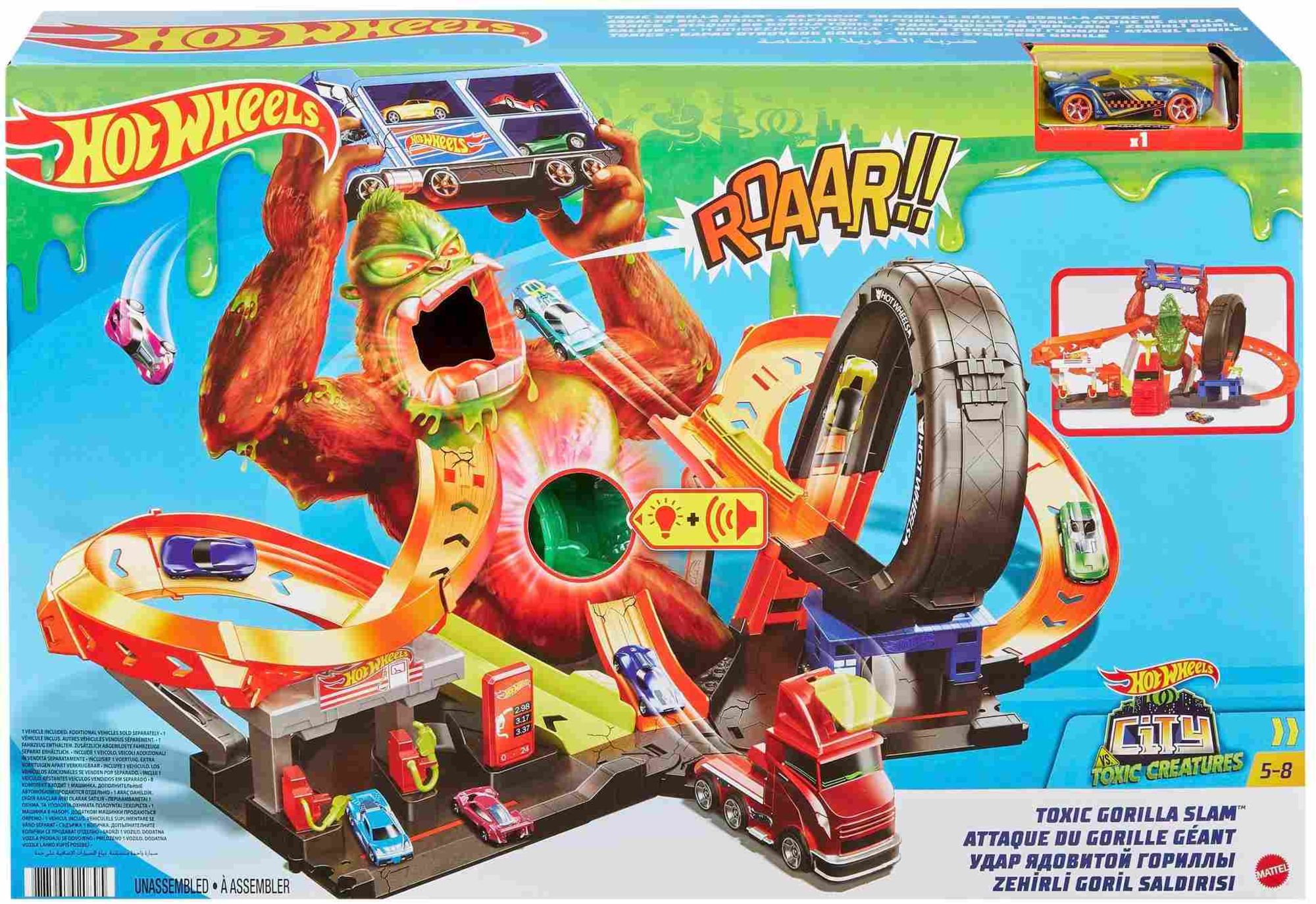 Hot Wheels - - mit Slam kaufen Spielwaren Gorilla City Geräuschen