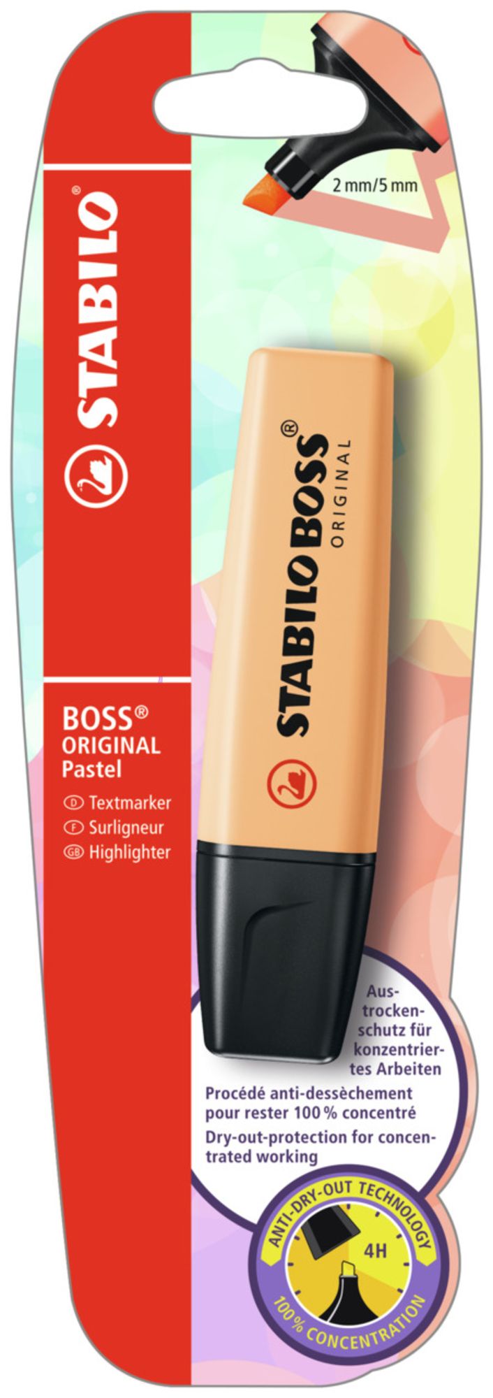 STABILO Boss surligneur pastel, orange 