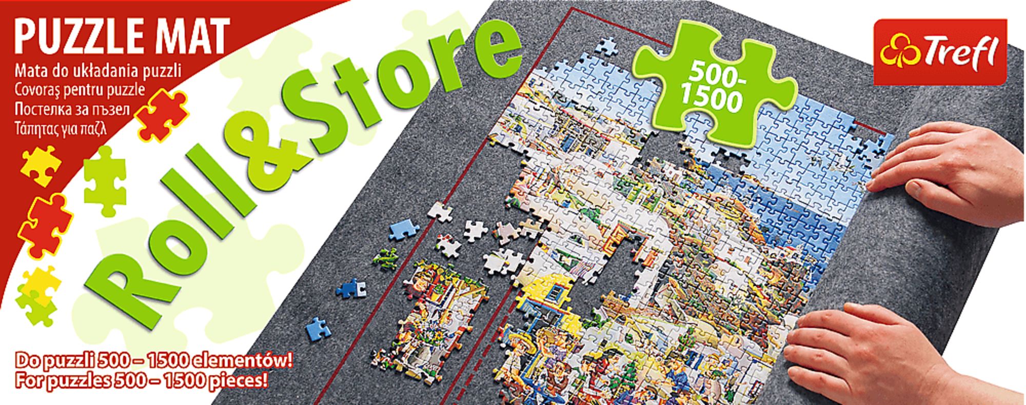 Puzzle-Matte, die für Puzzle-Puzzles aufgerollt wird, Speicher-Puzzle-Saver- Puzzle-Hüter für 500, 1000, 1500, 2000 Teile für Kinder und Erwachsene