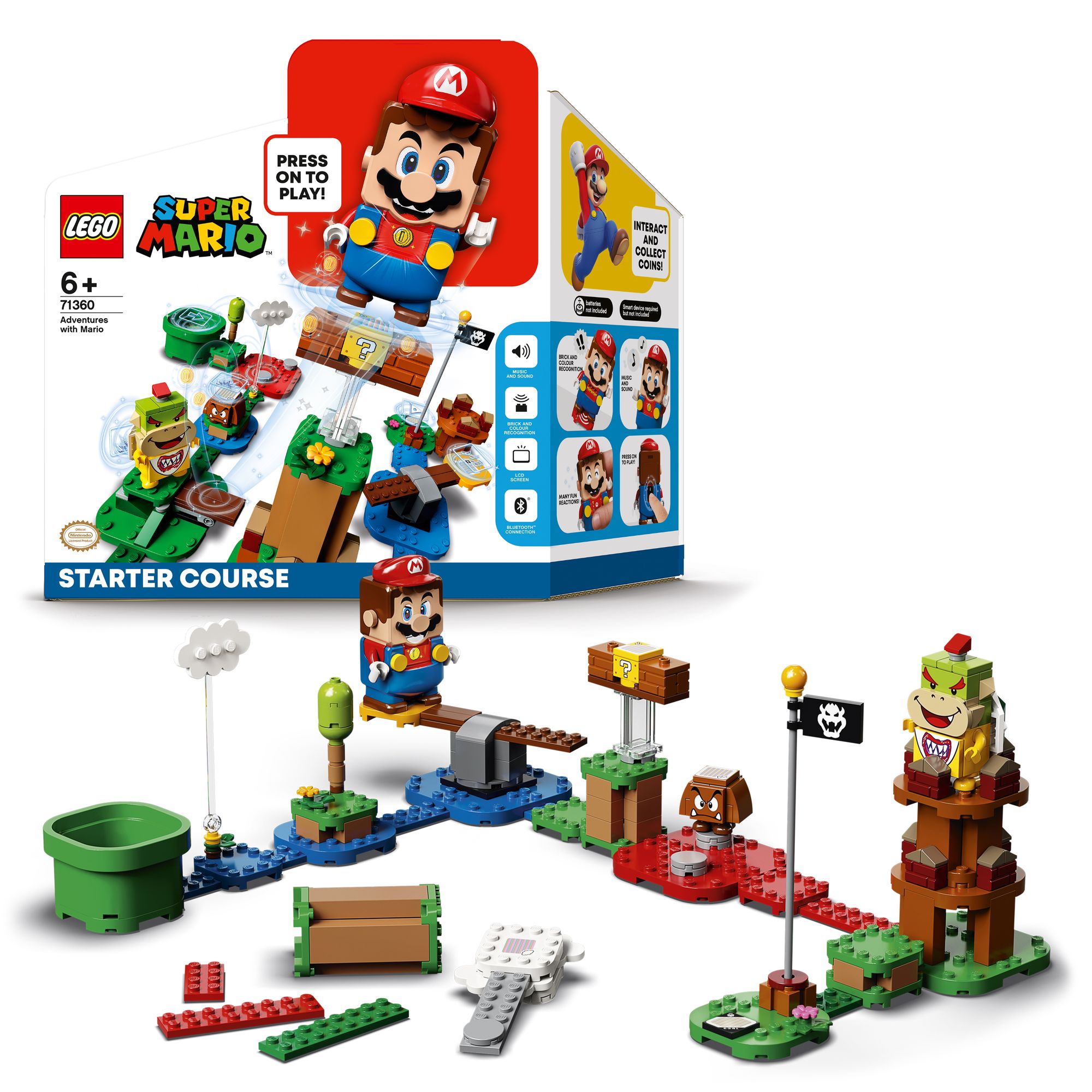 LEGO Super Mario 71360 Abenteuer mit Mario - Starterset, Spielzeug