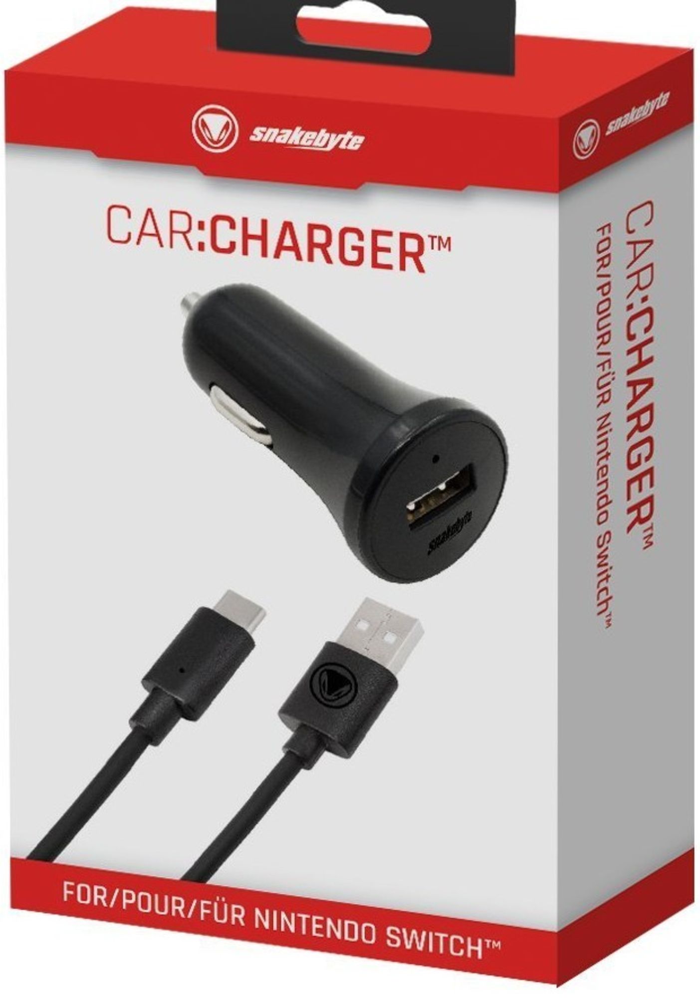 CAR:CHARGER - KFZ Ladegerät USB Typ C für Nintendo Switch, NSW