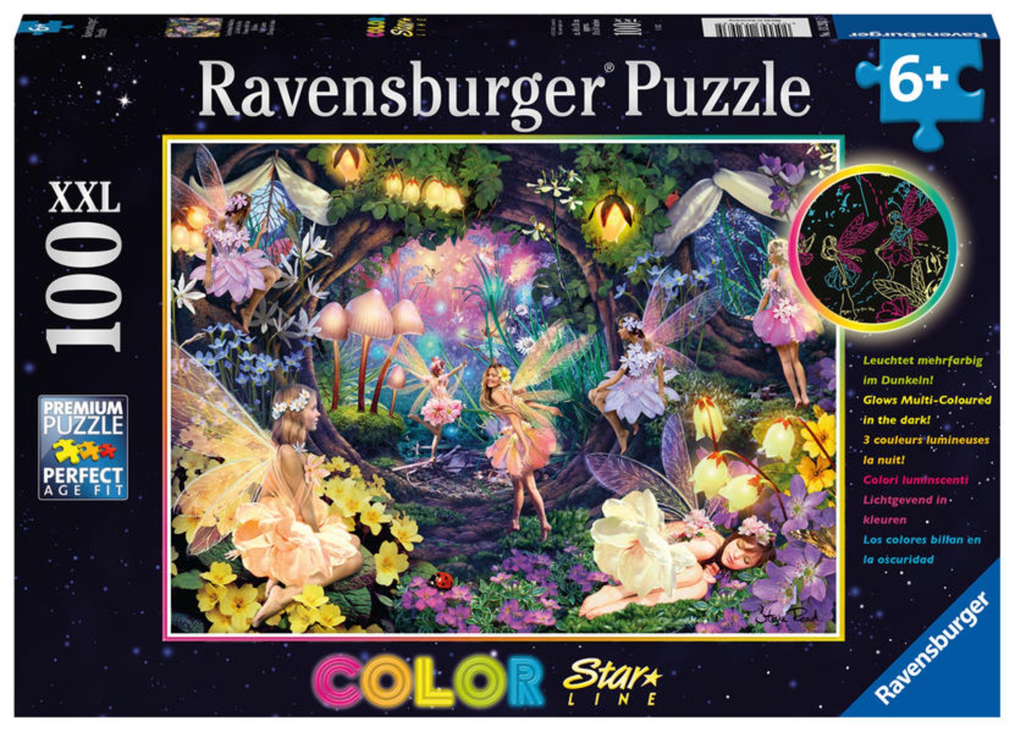 Puzzle Ravensburger Leuchtende Waldfeen 100 Teile XXL' kaufen - Spielwaren