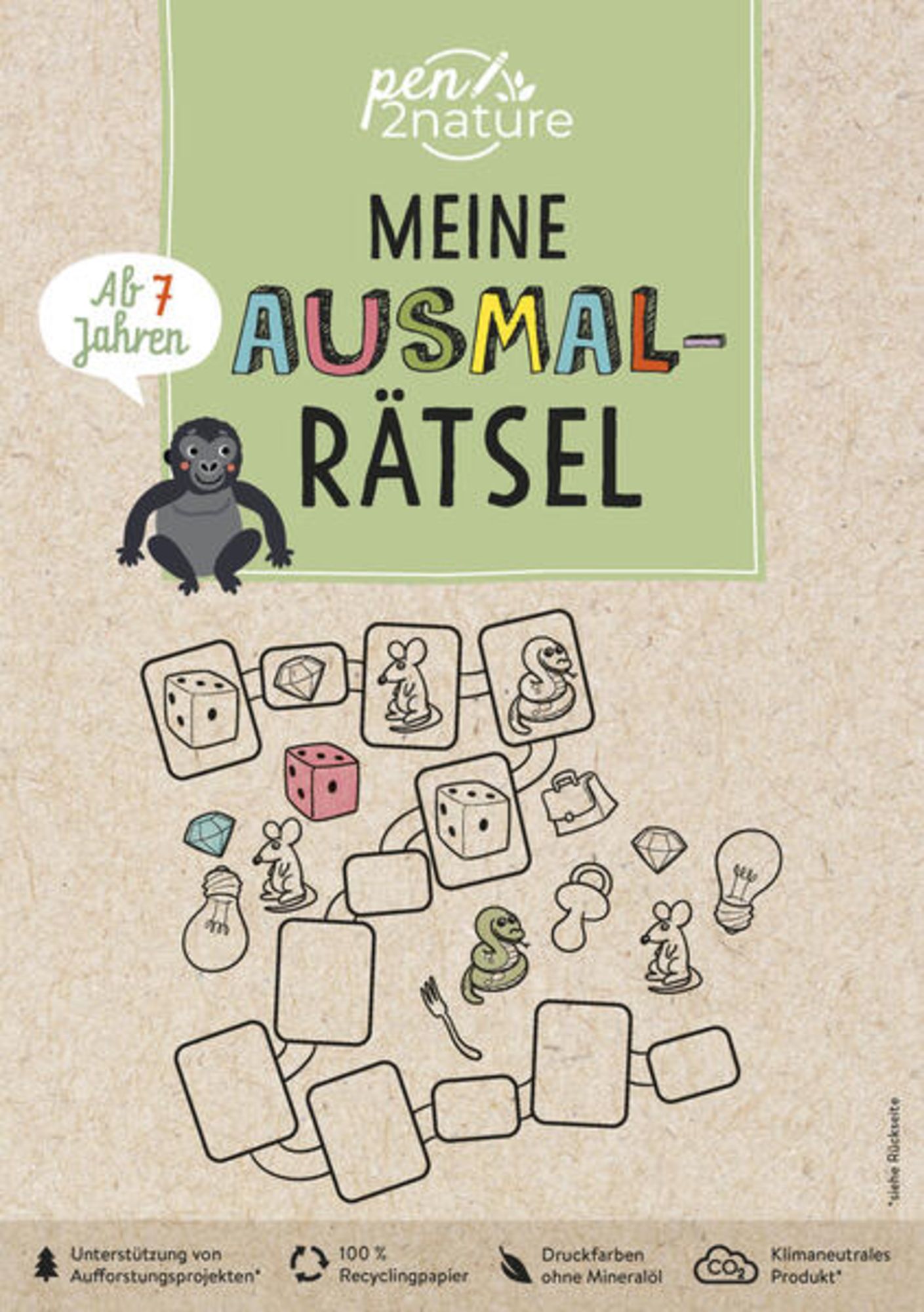 "Meine Ausmal-Rtsel. Nachhaltiger Rtsel- und Malspa fr Kinder ab 7  Jahren" online kaufen