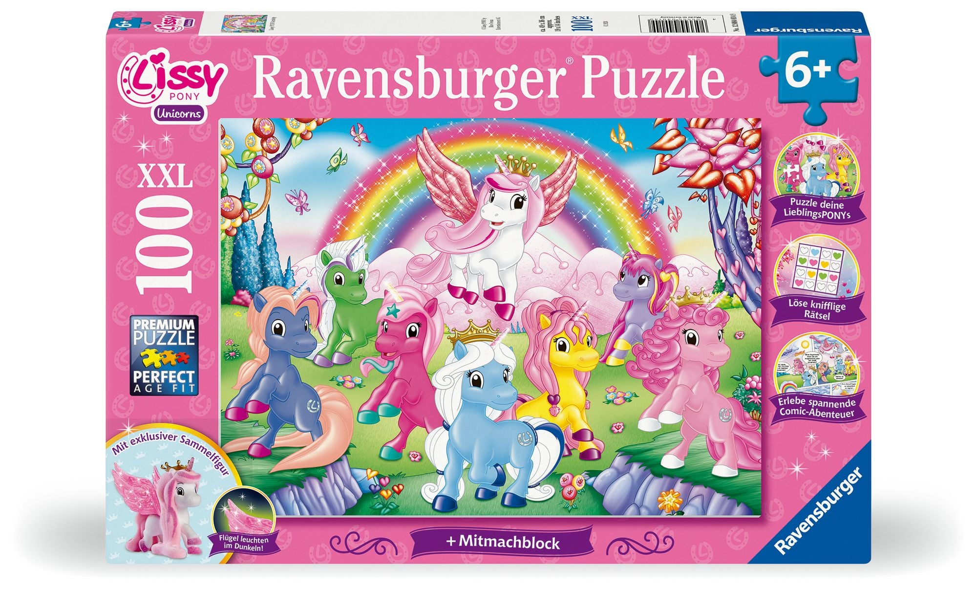 Lisciani Spiel – Das Geheimnisvolle Puzzle Der Familie GBR: Das Einhornfest, 48 Teile, Doppelseitig (70x50 Cm)