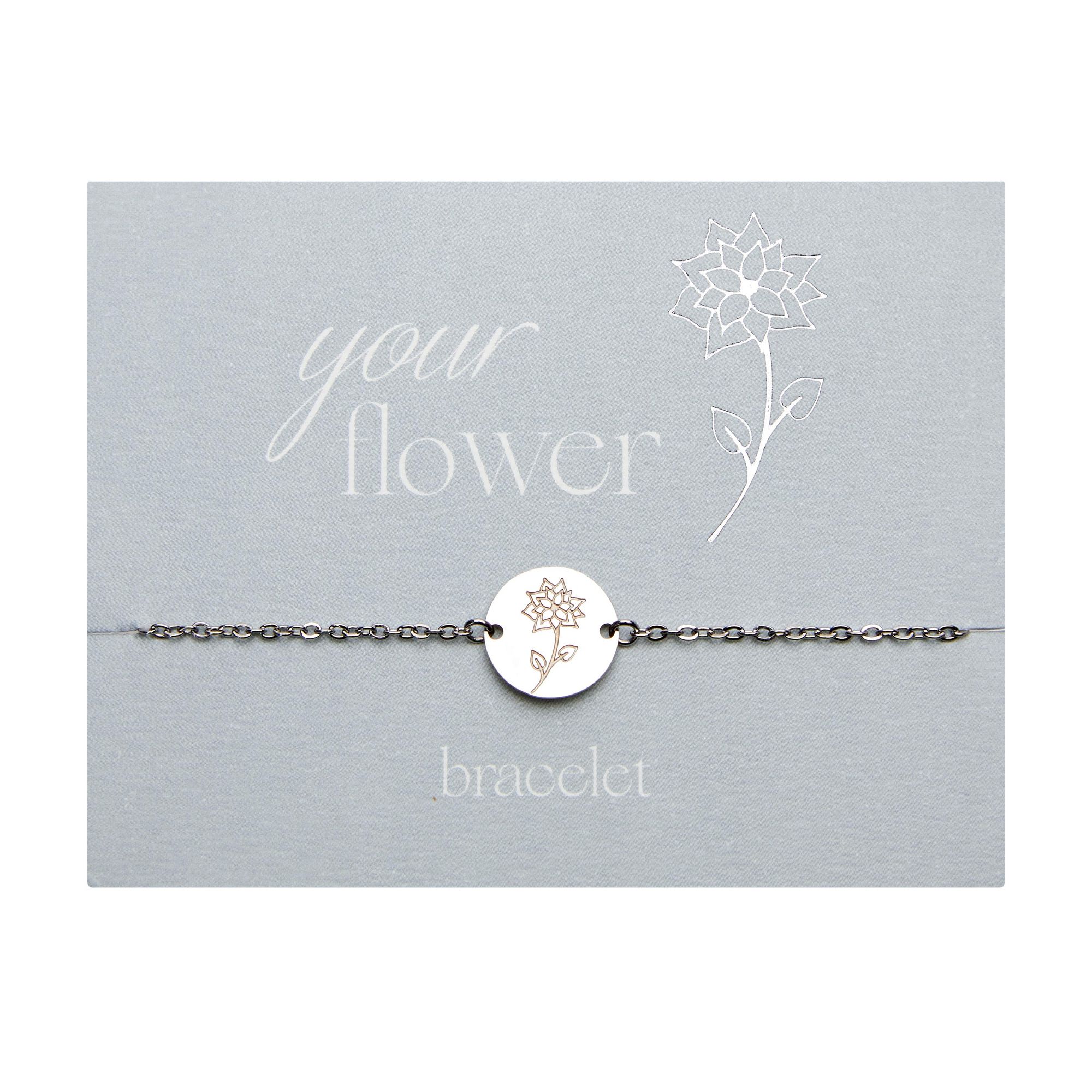 Armband - "Your Flower" Edelstahl - Weihnachtsstern kaufen