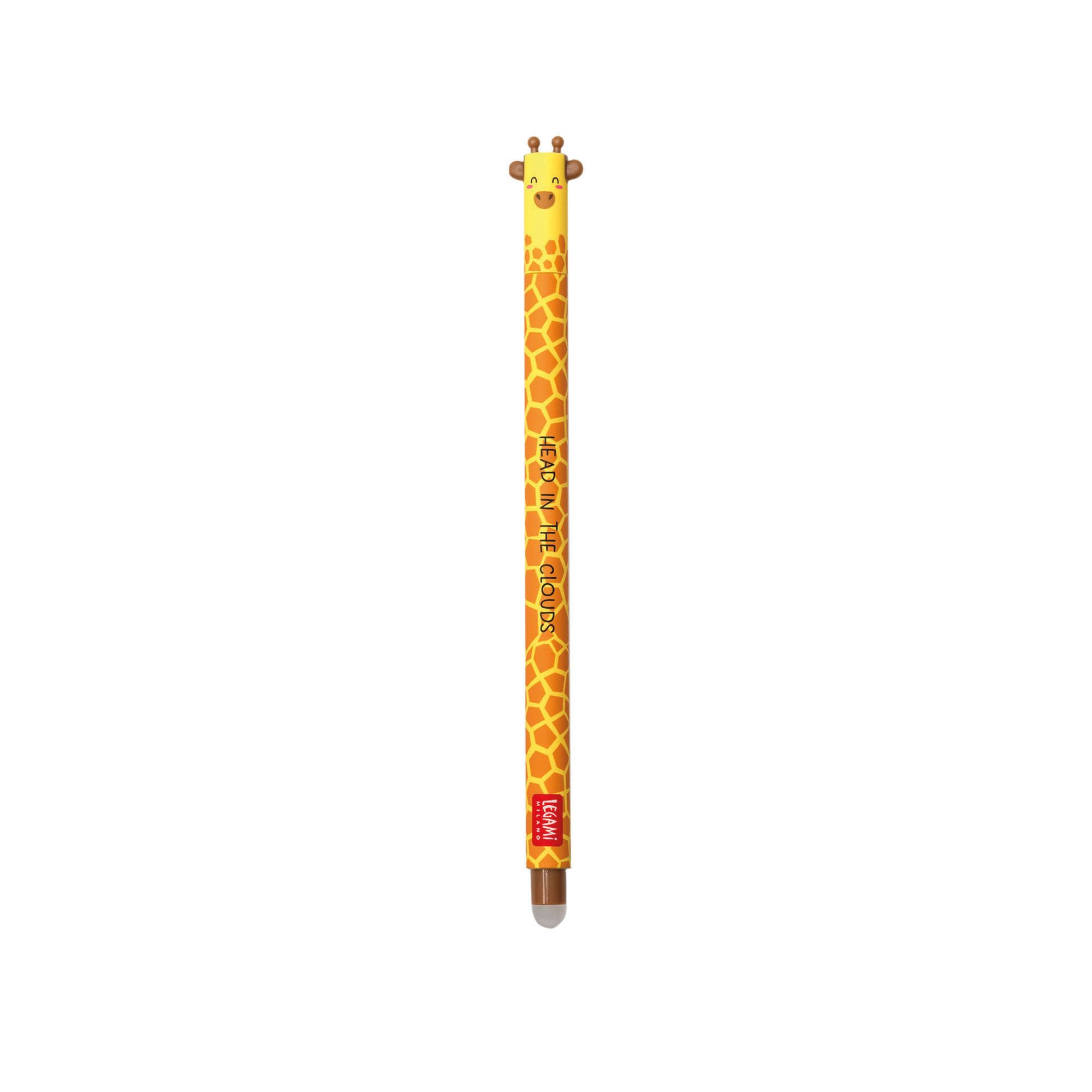 Legami Set of 3 gel pens. Savannah collection - Lion, Giraffe