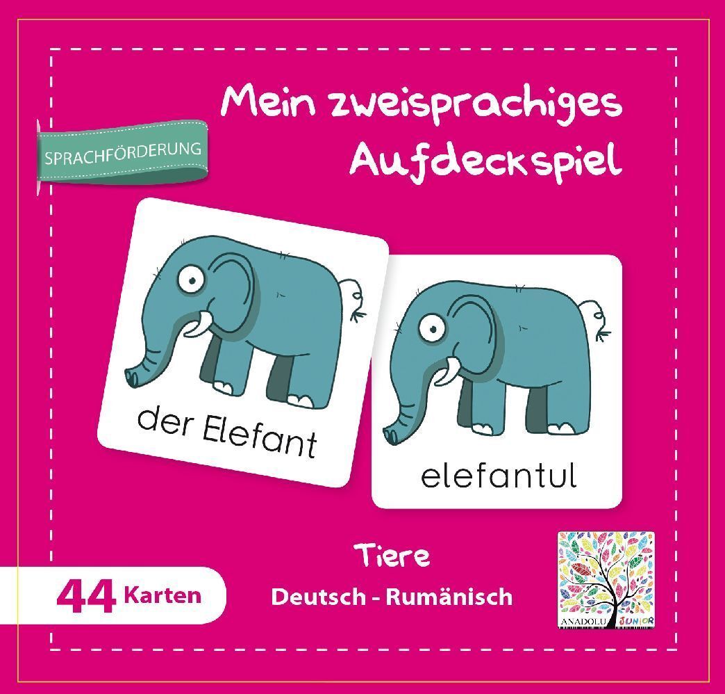 Mein Zweisprachiges Aufdeckspiel Tiere – Deutsch-Spanisch Kinderspiel Zum Spielerischen Sprachenlernen