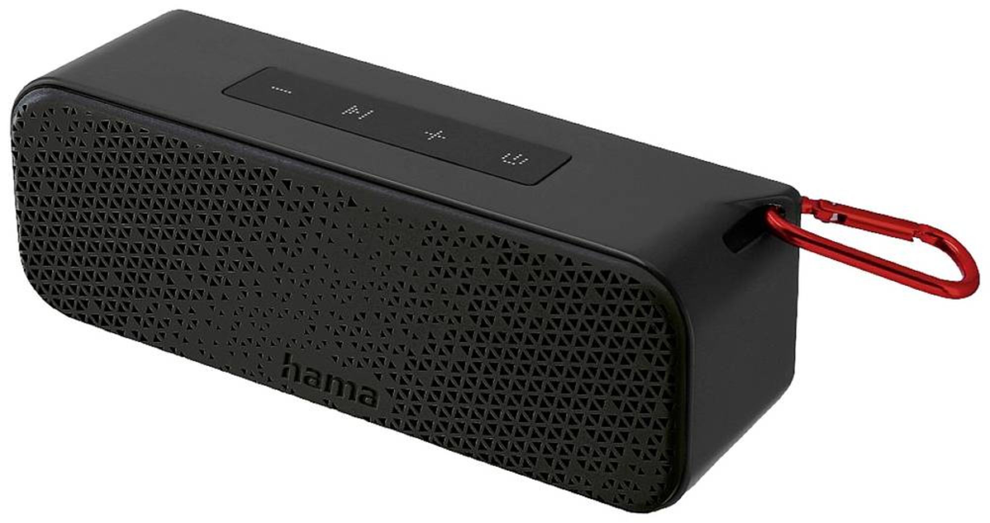 Hama PowerBrick 2.0 Bluetooth® Lautsprecher online Freisprechfunktion, bestellen Schwarz inkl. AUX, spritzwassergeschützt, Halterung, tragbar