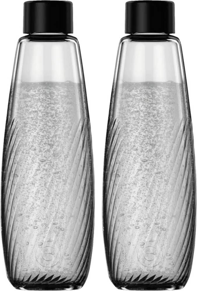 Sodastream Glasflasche DUO Glasflasche Riffled Schwarz, Transparent kaufen