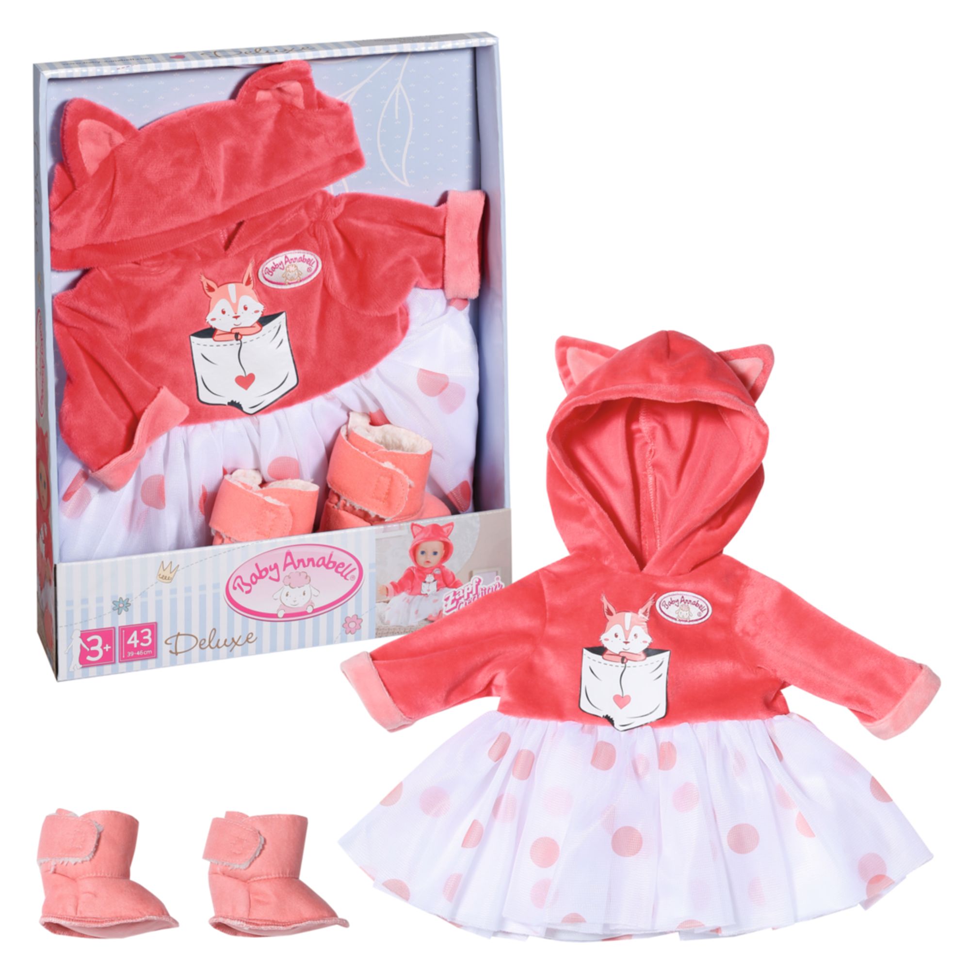 Baby Annabell Deluxe Eichhornchen Tutu 43cm