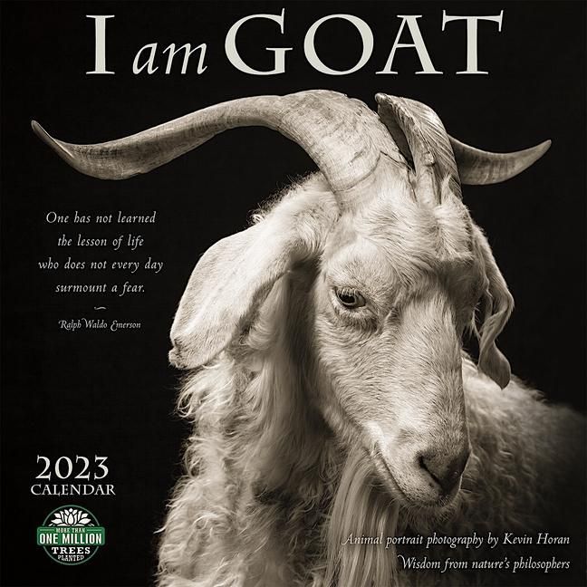 'I Am Goat 2023 Wall Calendar Animal Portrait Photography by Kevin