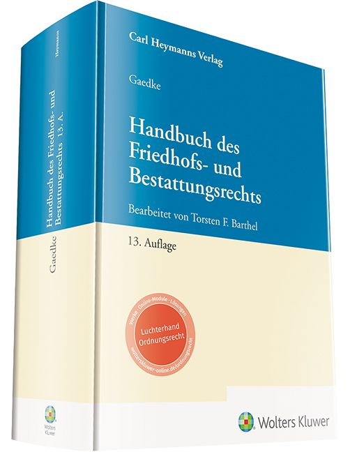 'Handbuch des Friedhofs- und Bestattungsrecht' von '' - Buch - '978-3 ...